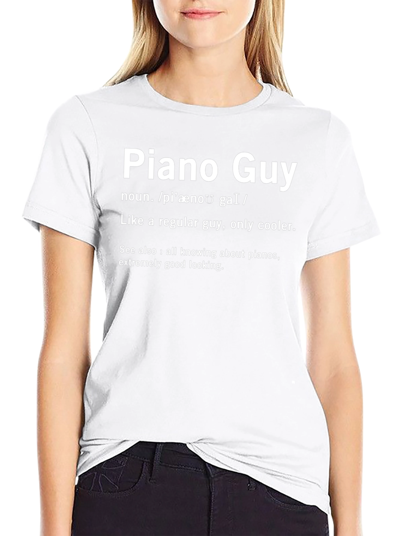 Piano Guy Definition T-Shirt - Cool Musician Tee
