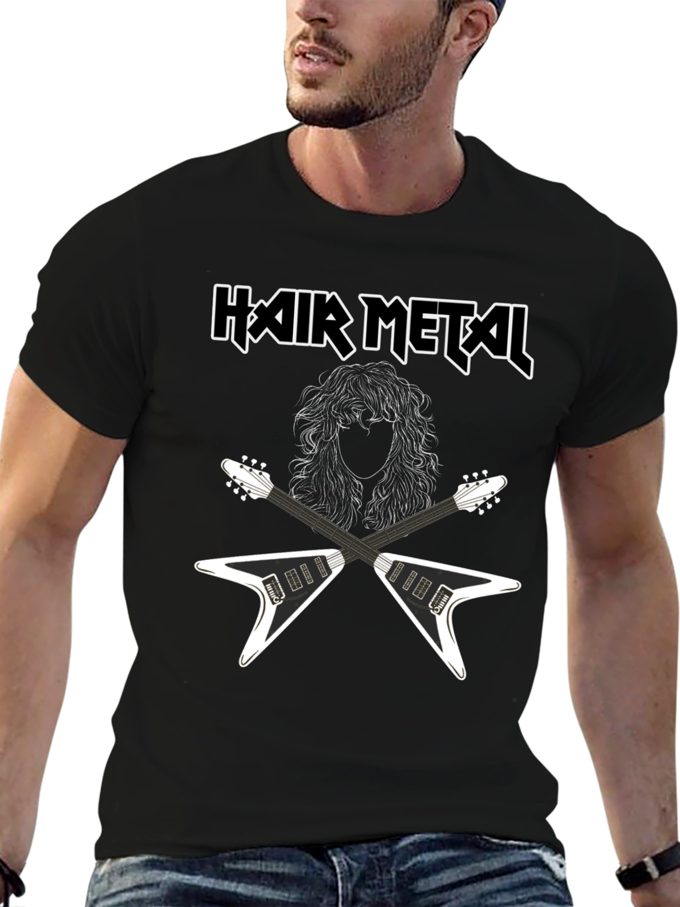 Hair Metal Guitar T-Shirt