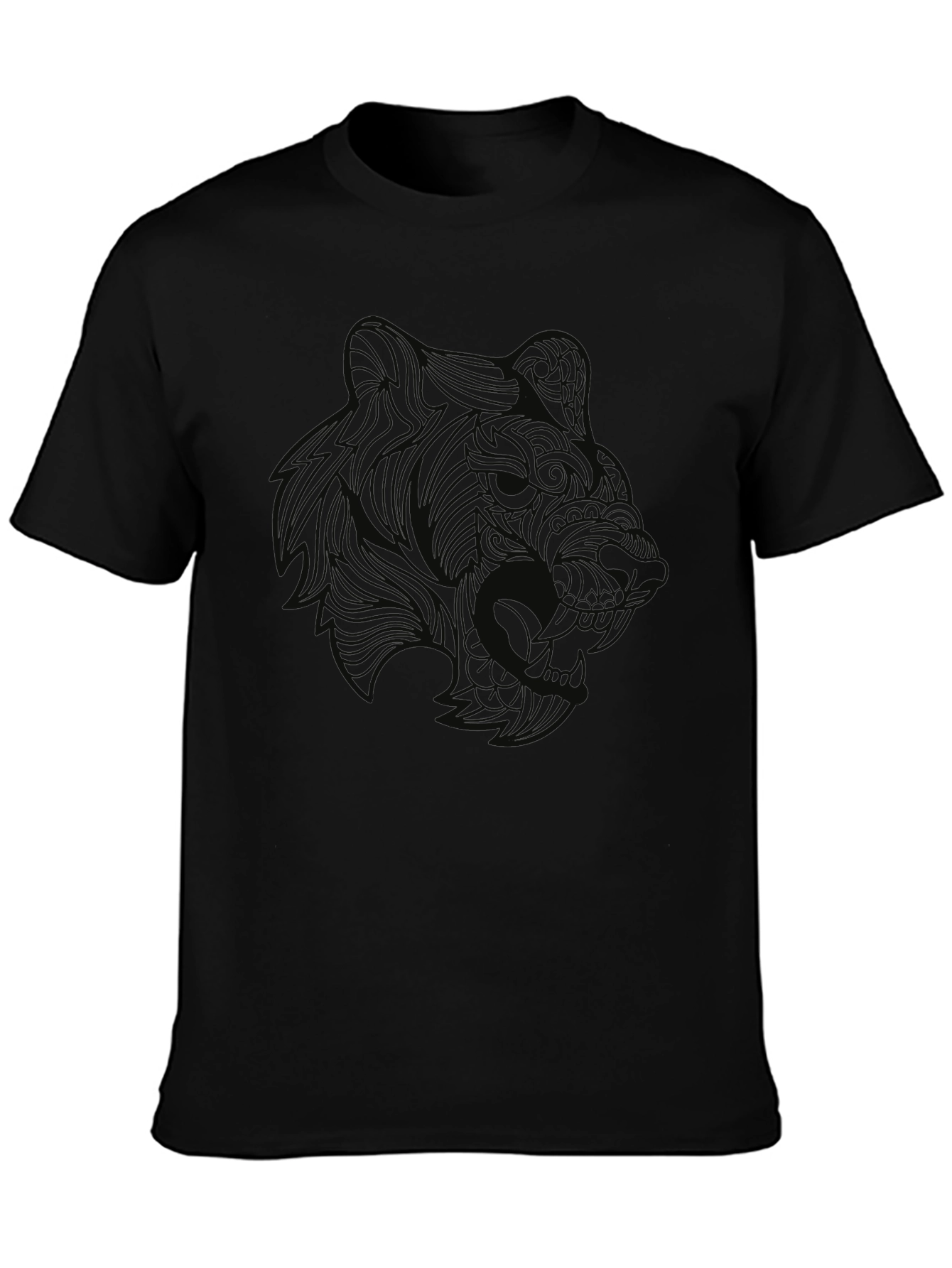 Mens Black Bear Graphic Tee