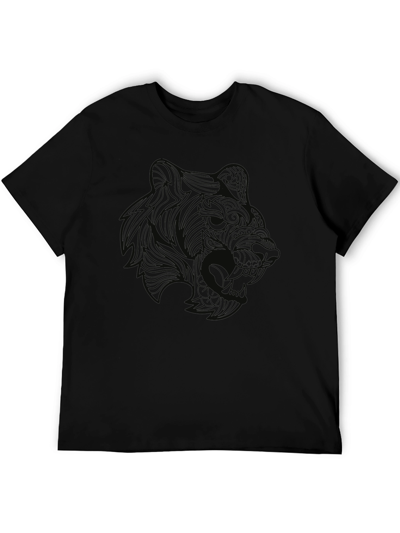 Mens Black Bear Graphic Tee