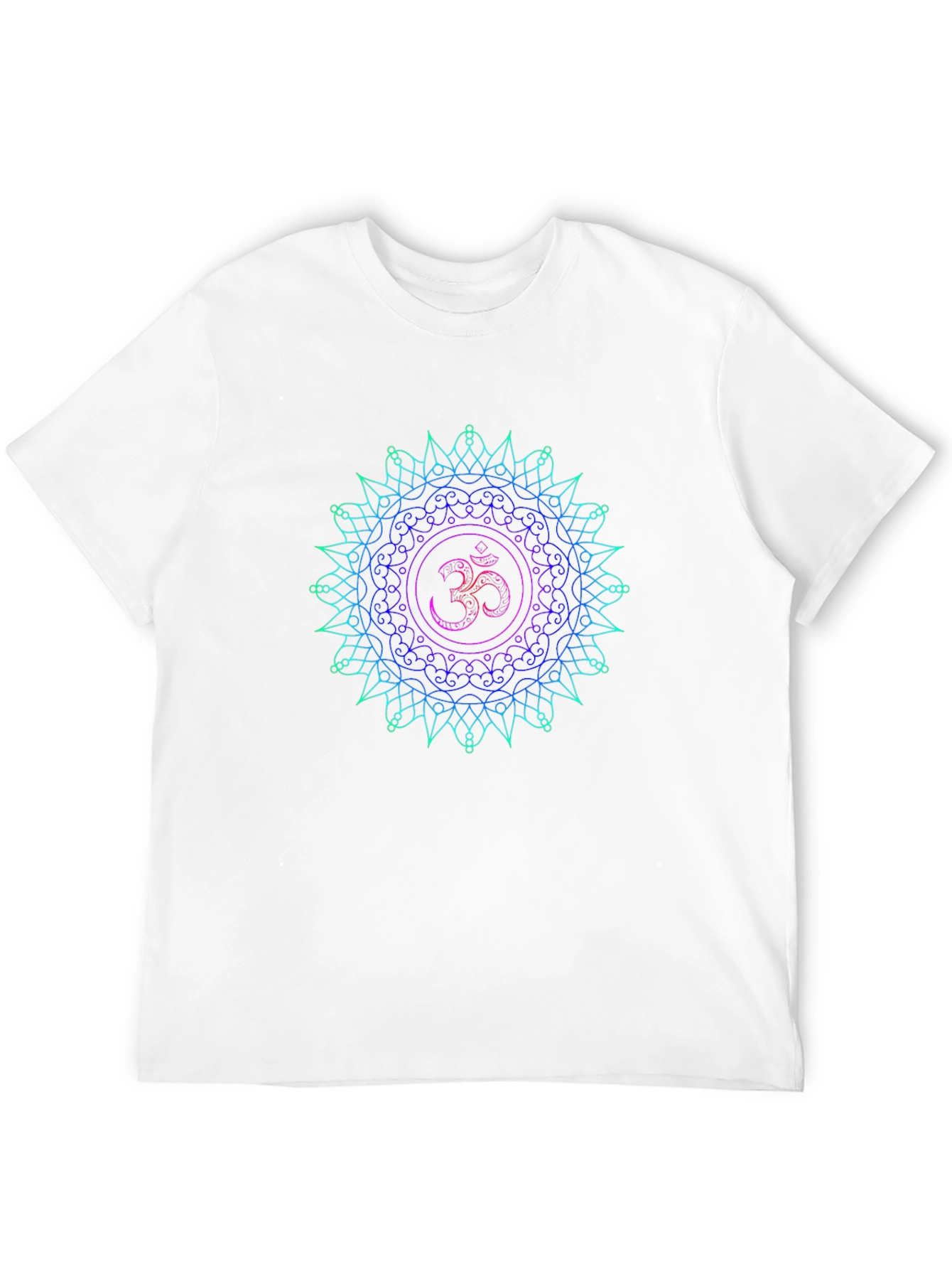 Om Mandala T-Shirt - Spiritual Symbol Black Tee