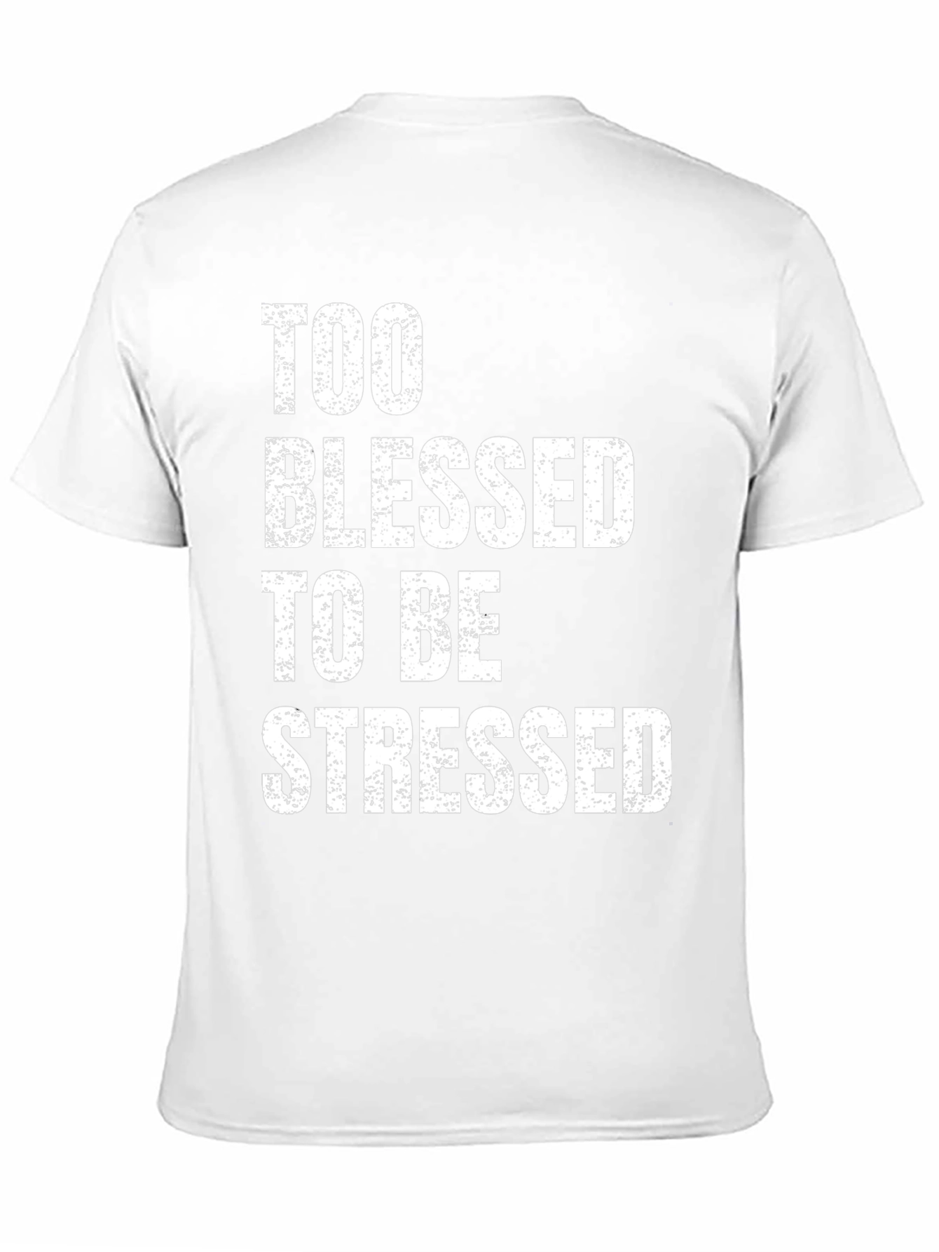 Too Blessed To Be Stressed Black Graphic Tee