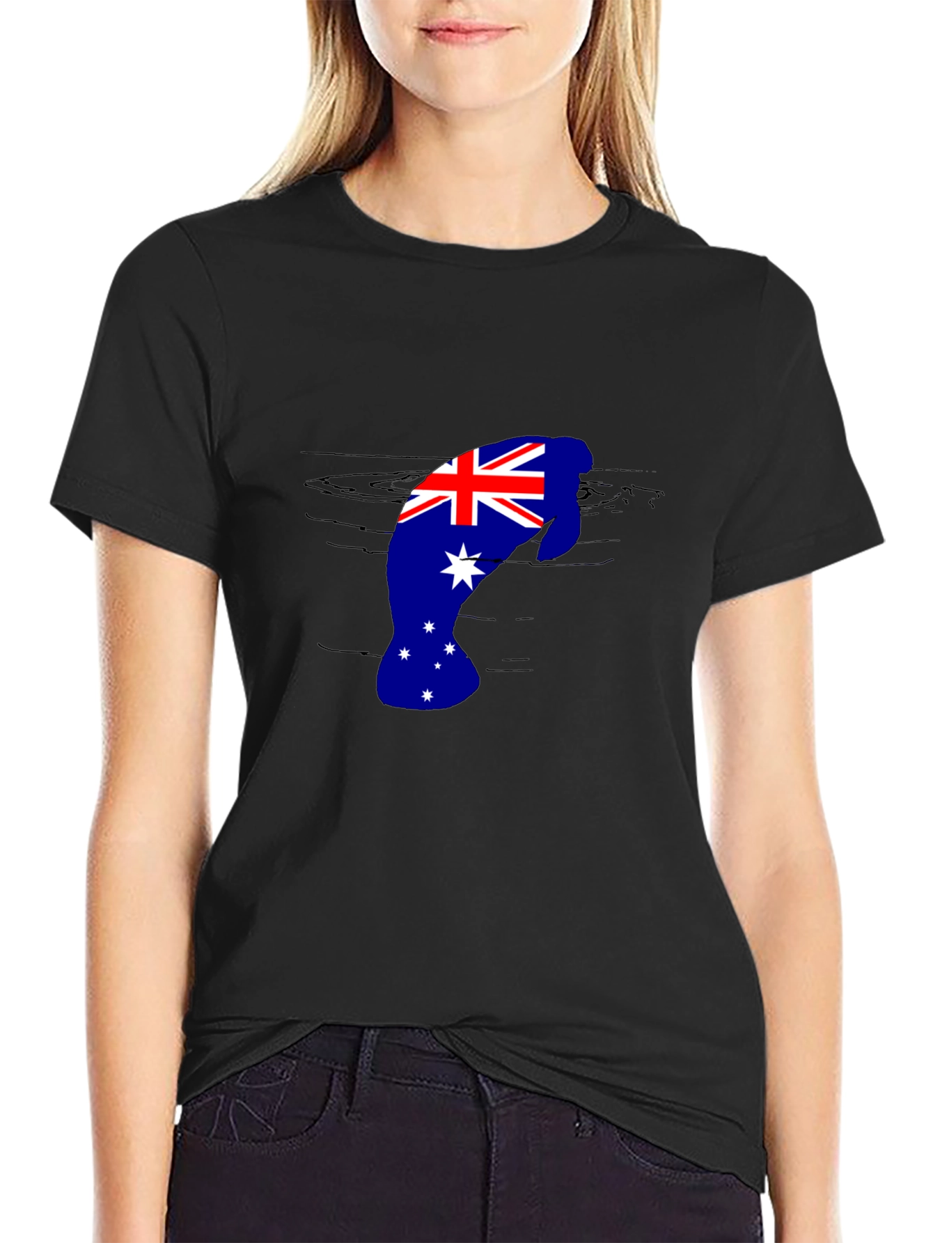 Australian Flag Manatee T-Shirt
