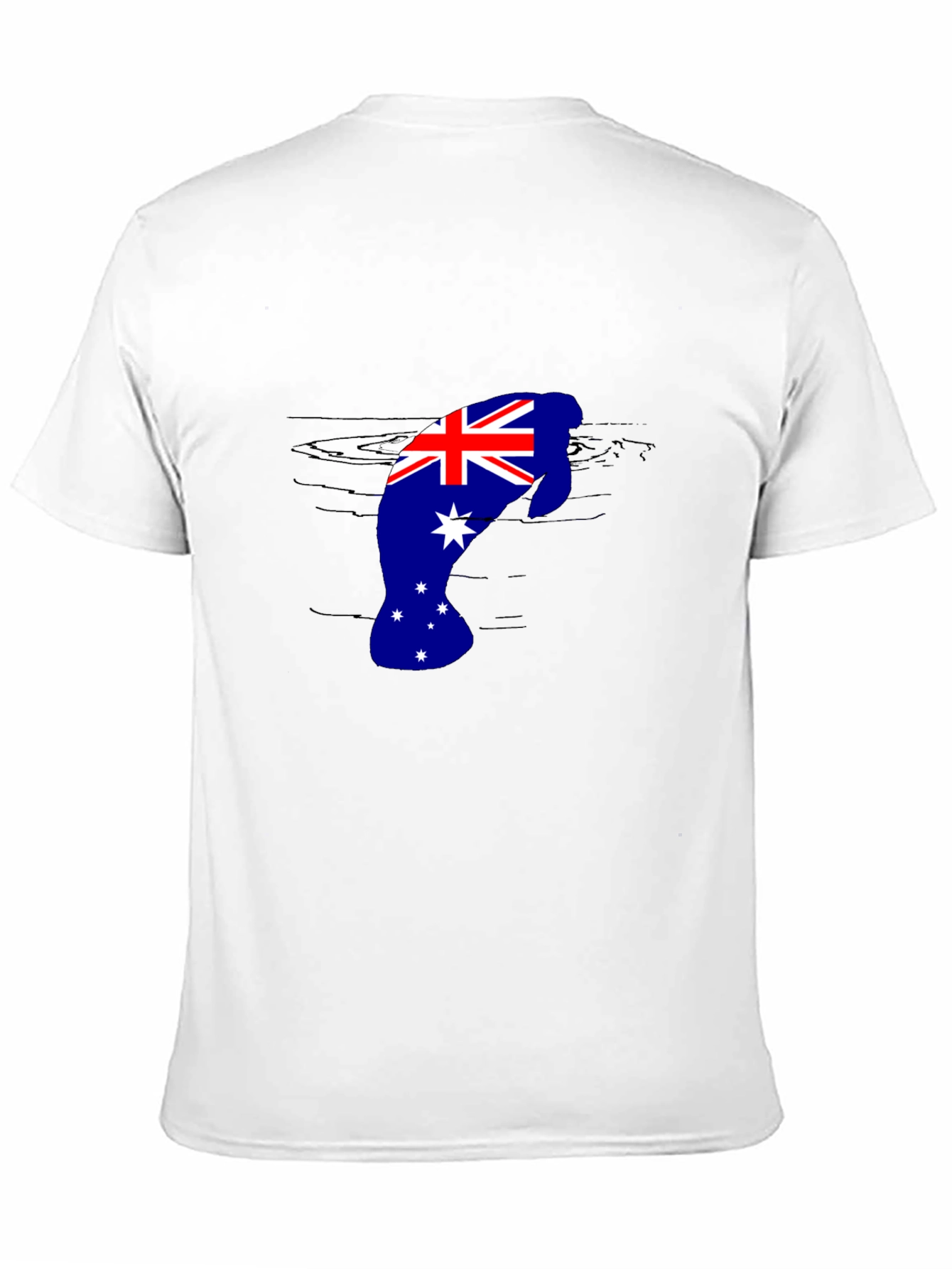 Australian Flag Manatee T-Shirt