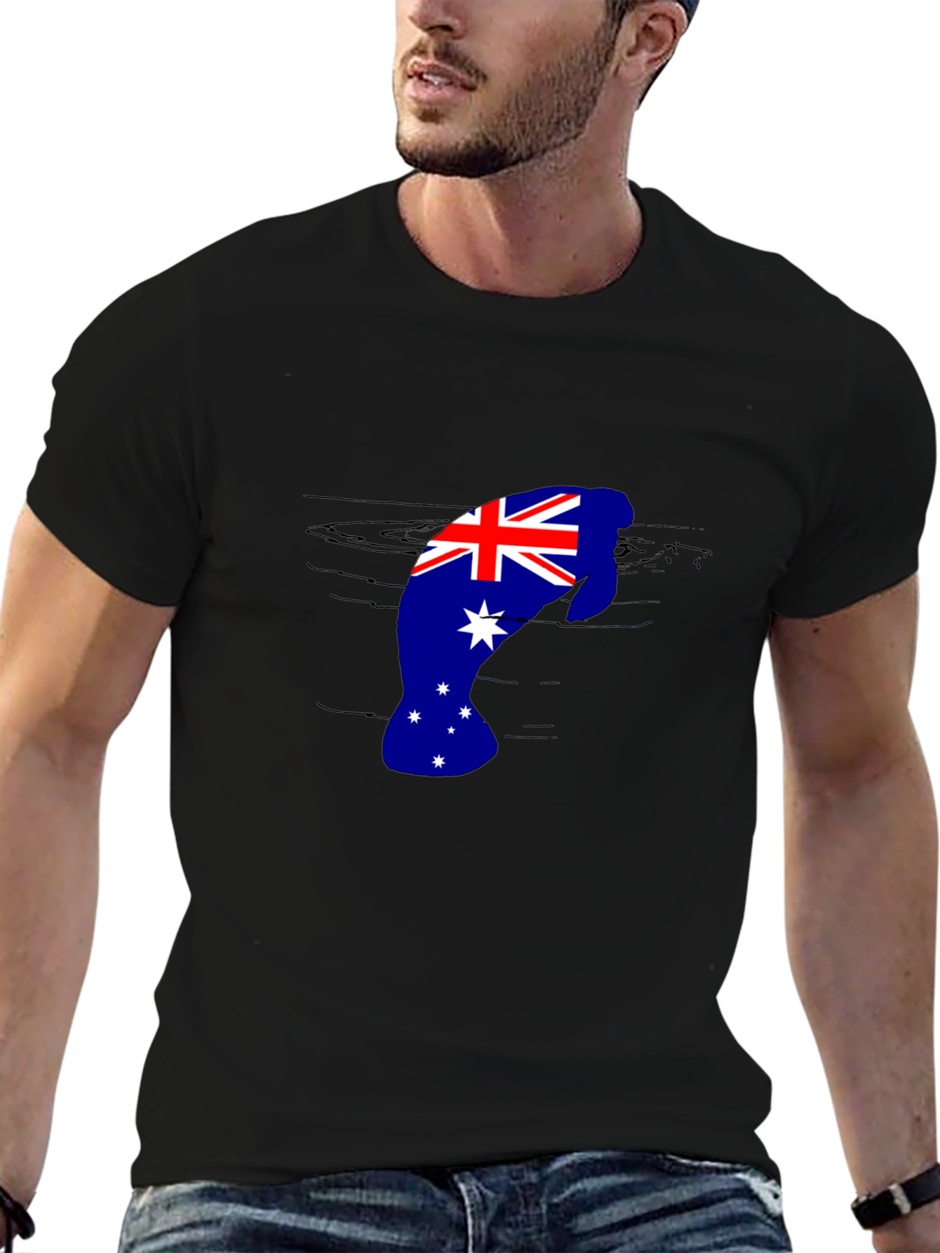 Australian Flag Manatee T-Shirt
