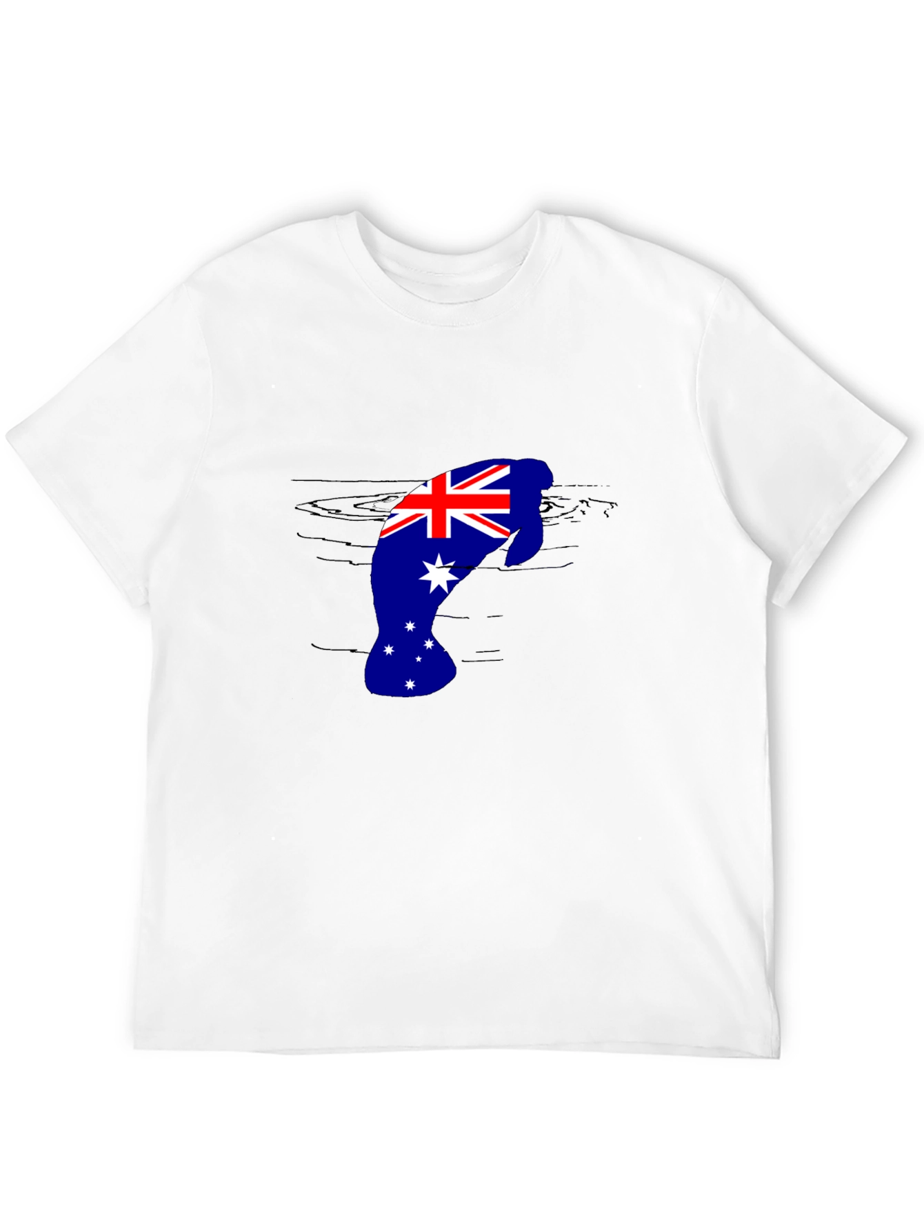 Australian Flag Manatee T-Shirt
