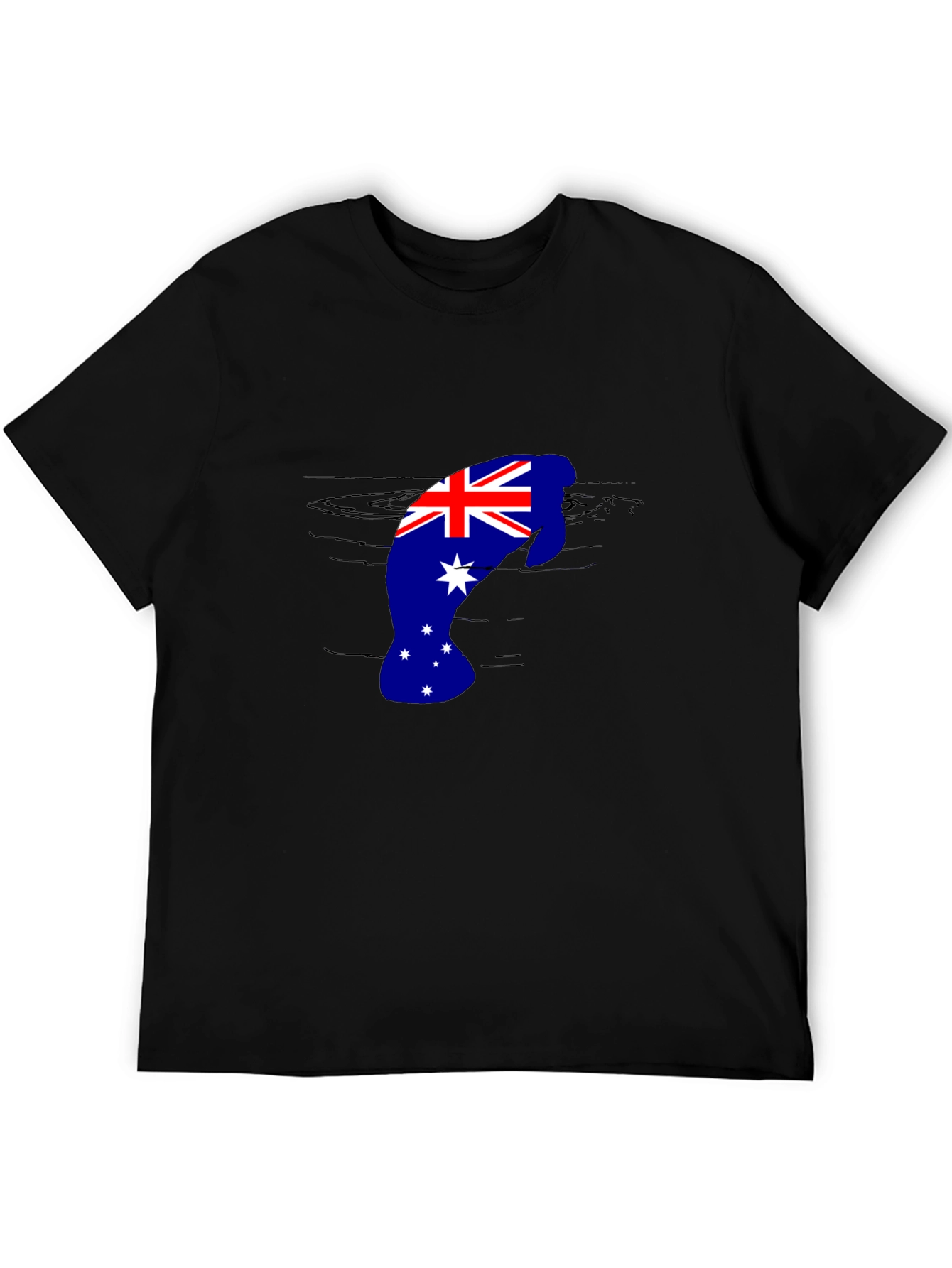 Australian Flag Manatee T-Shirt