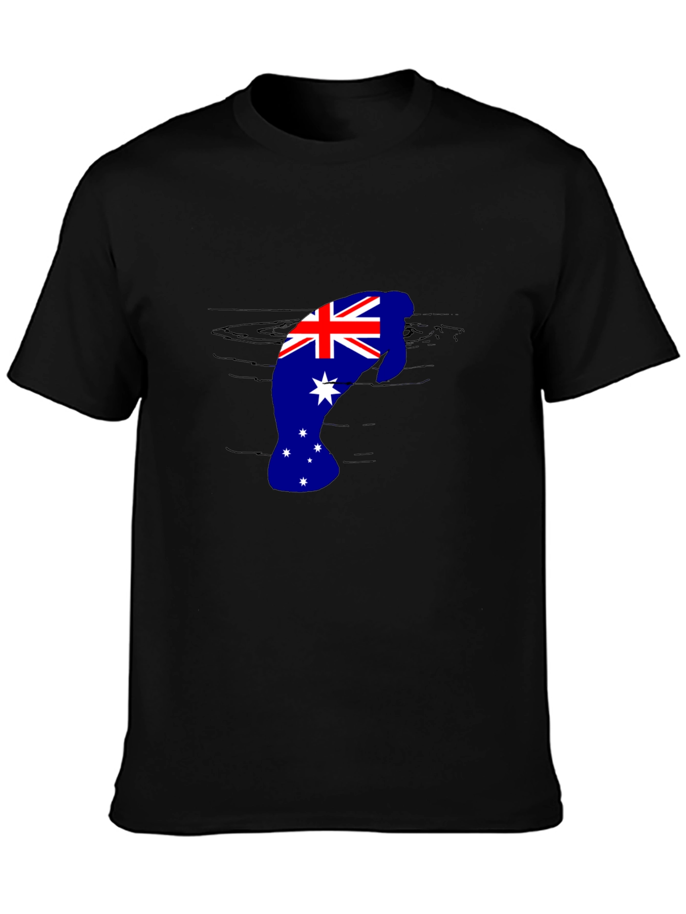 Australian Flag Manatee T-Shirt