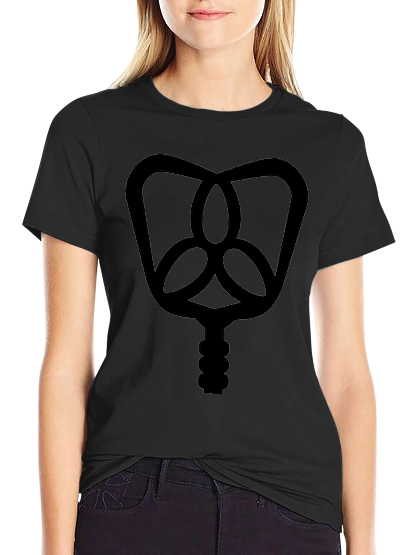 Unique Symbol Black T-Shirt