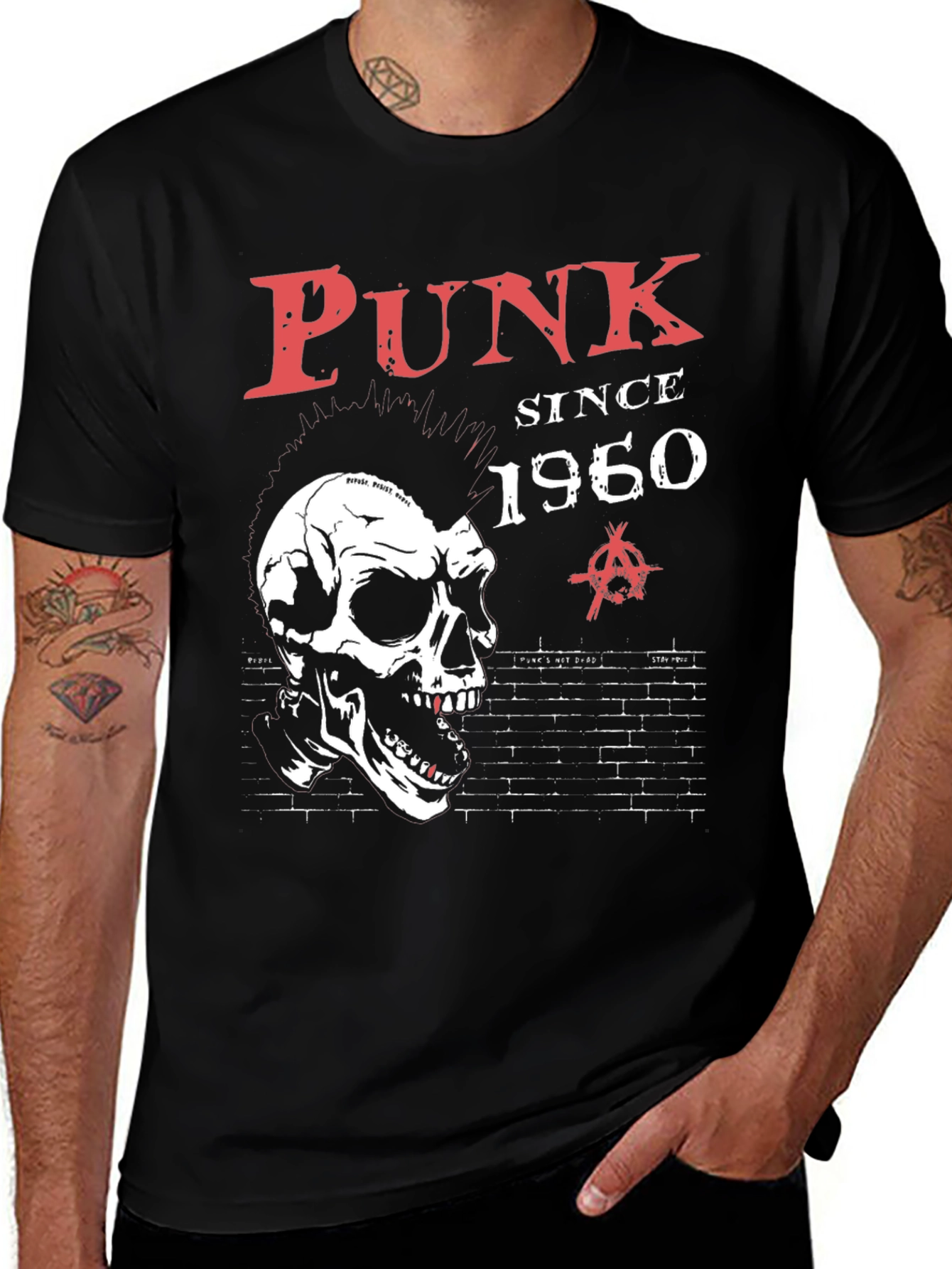 Punk Since 1960 T-Shirt - Skull Graphic Tee