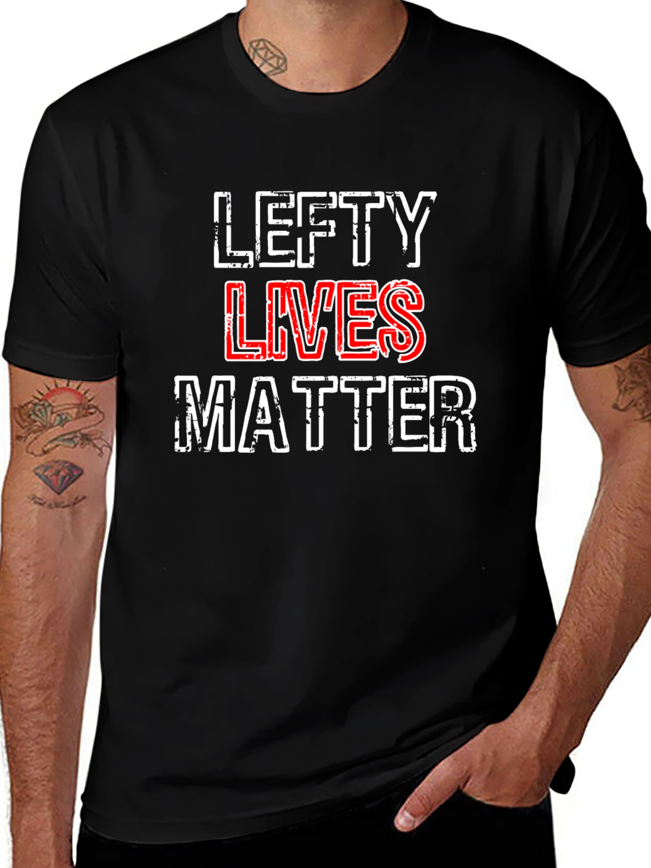 Lefty Lives Matter T-Shirt - Black Graphic Tee
