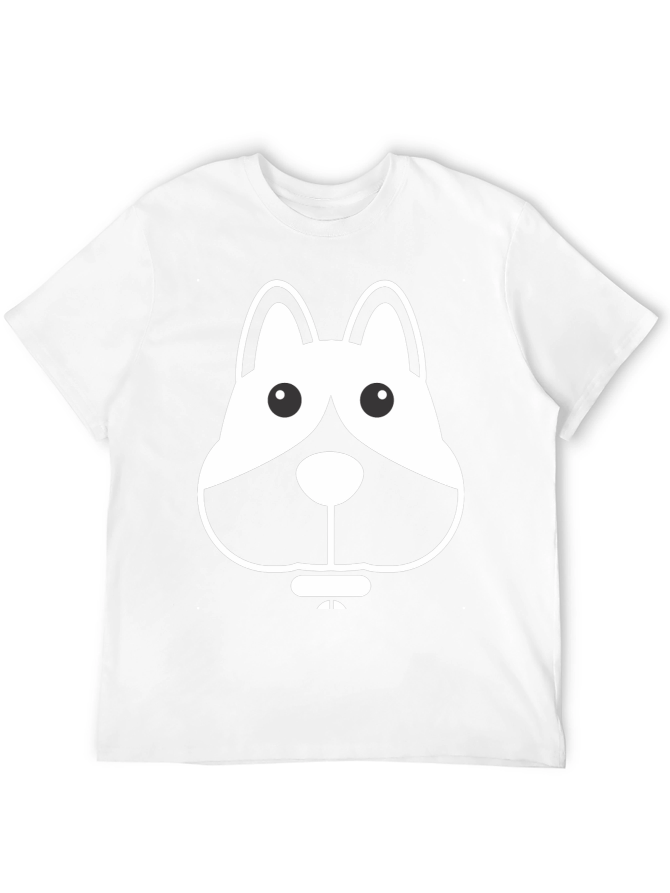 Dog Graphic Black Tee - Casual Wear