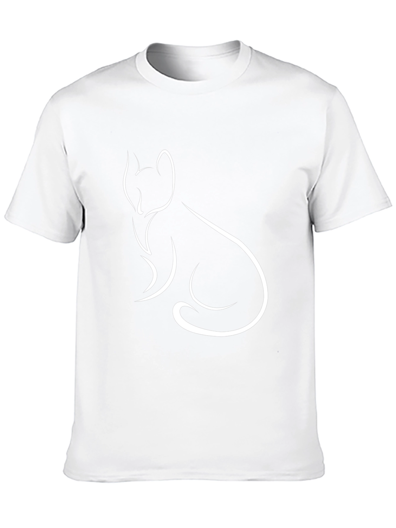 Minimalist Fox T-Shirt - Stylish Line Art