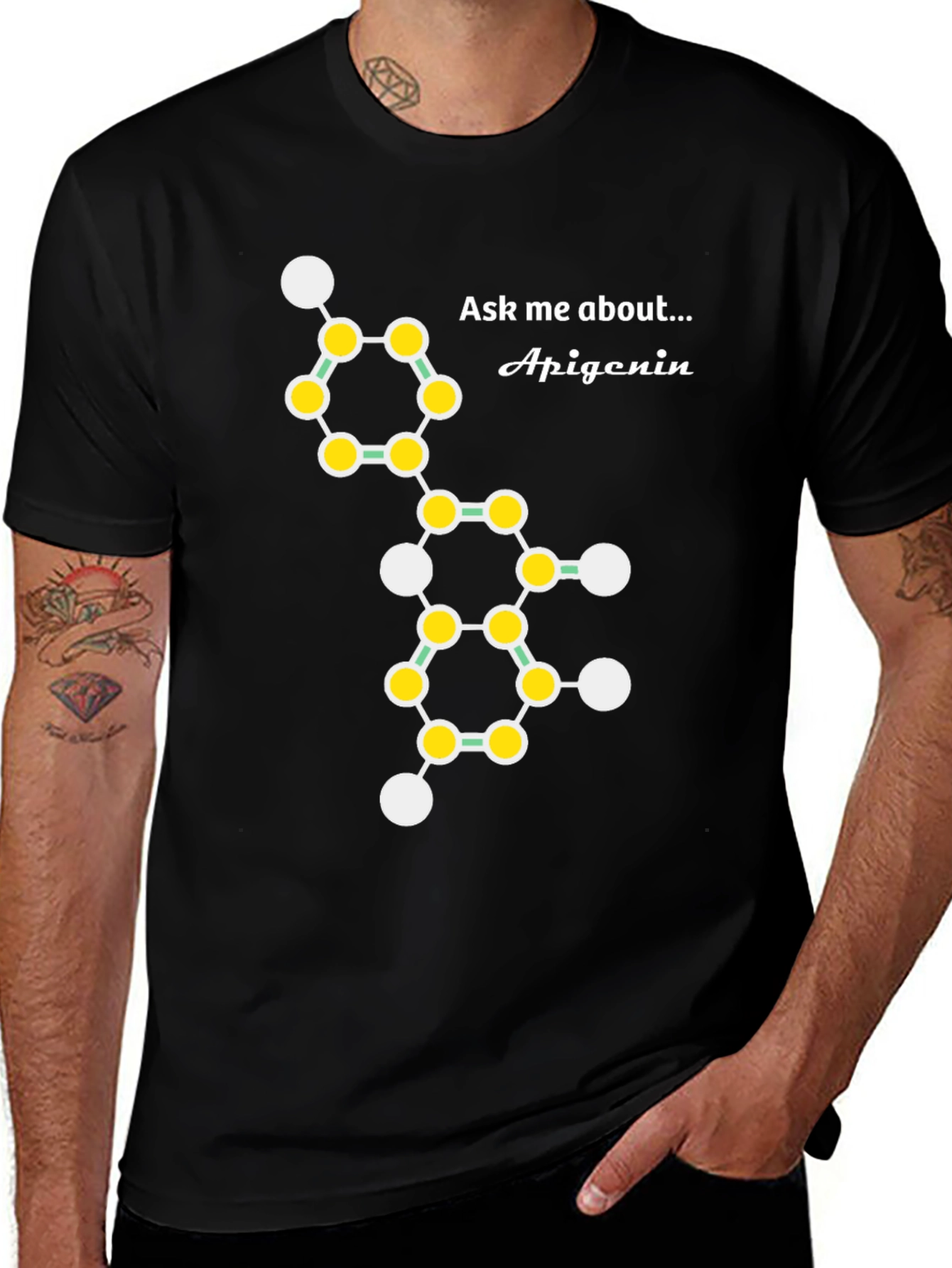 Apigenin Molecule T-Shirt
