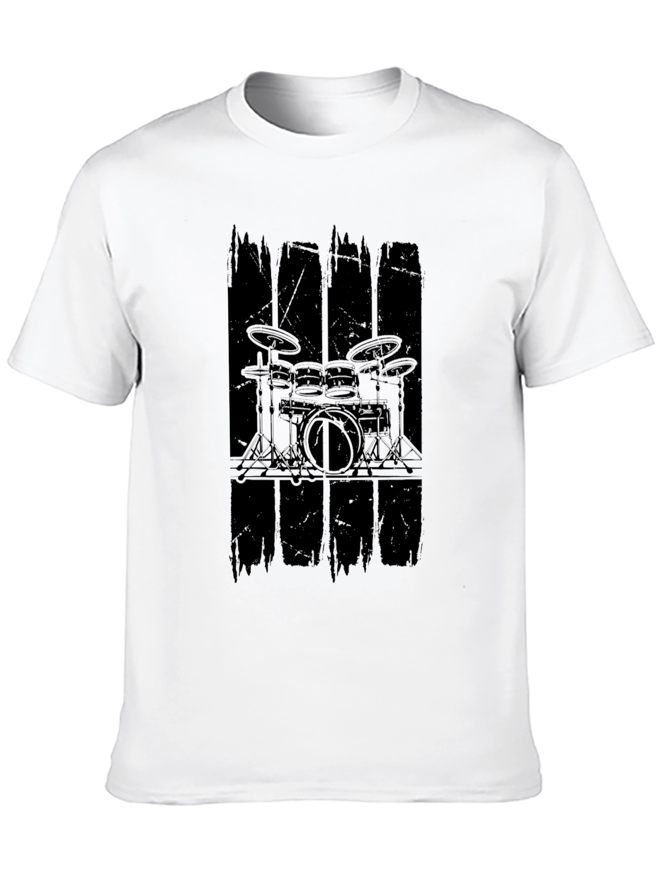 Drum Kit Graphic Black T-Shirt