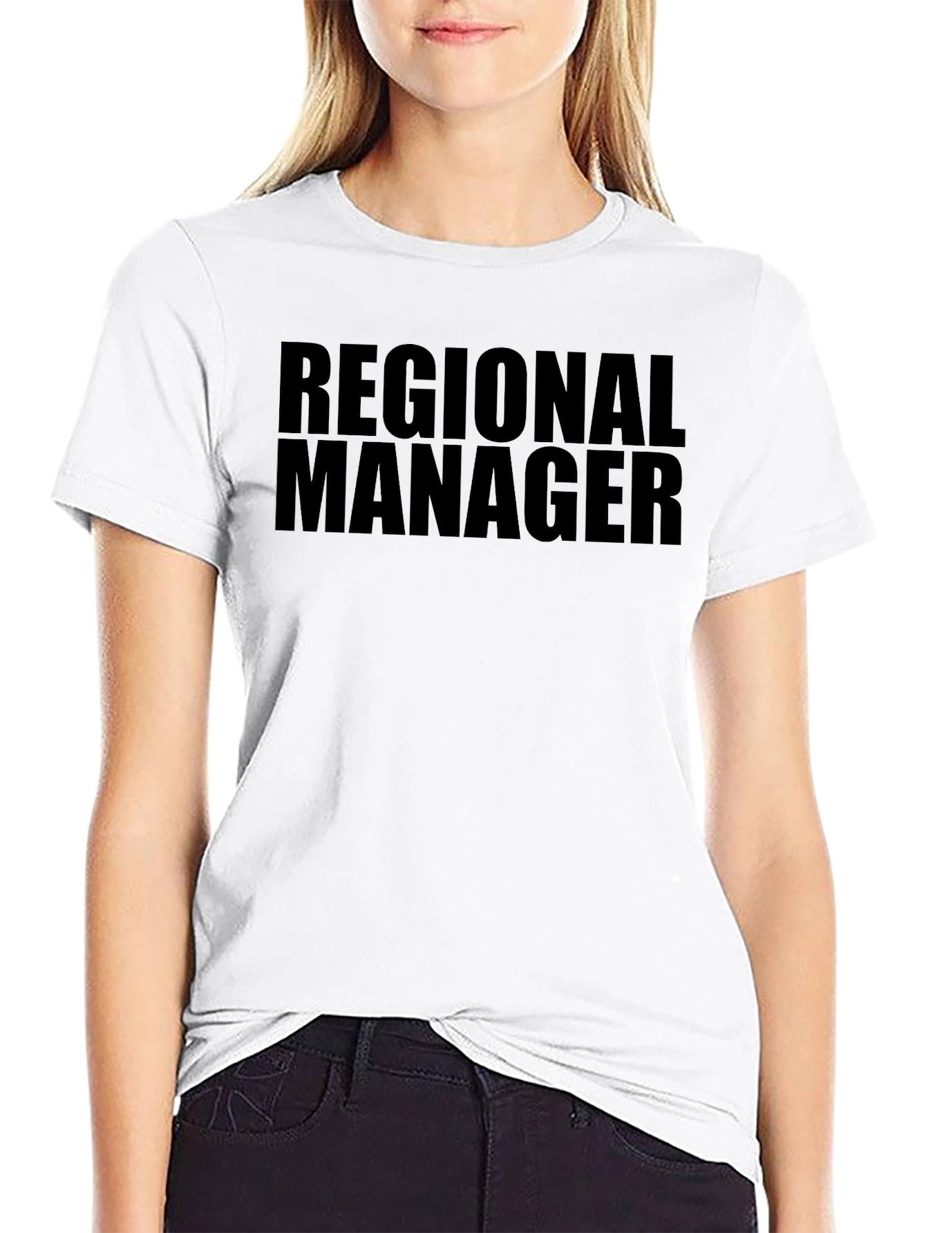 Regional Manager T-Shirt - Black Office Humor
