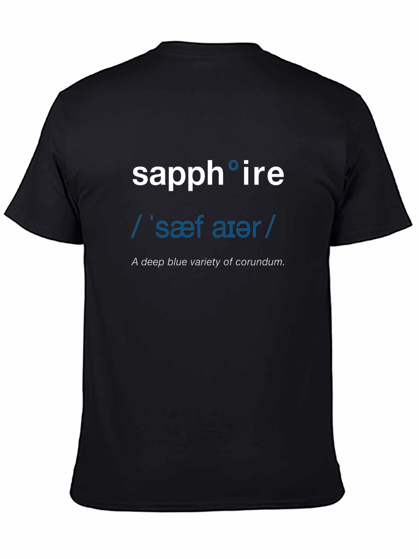 Sapphire Definition T-Shirt - Word Nerd Fashion