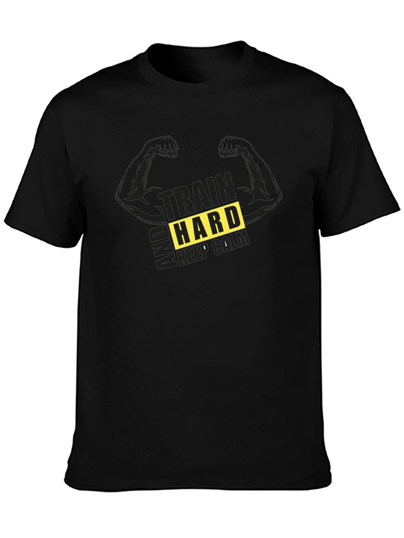 Train Hard T-Shirt - Motivational Gym Workout Tee