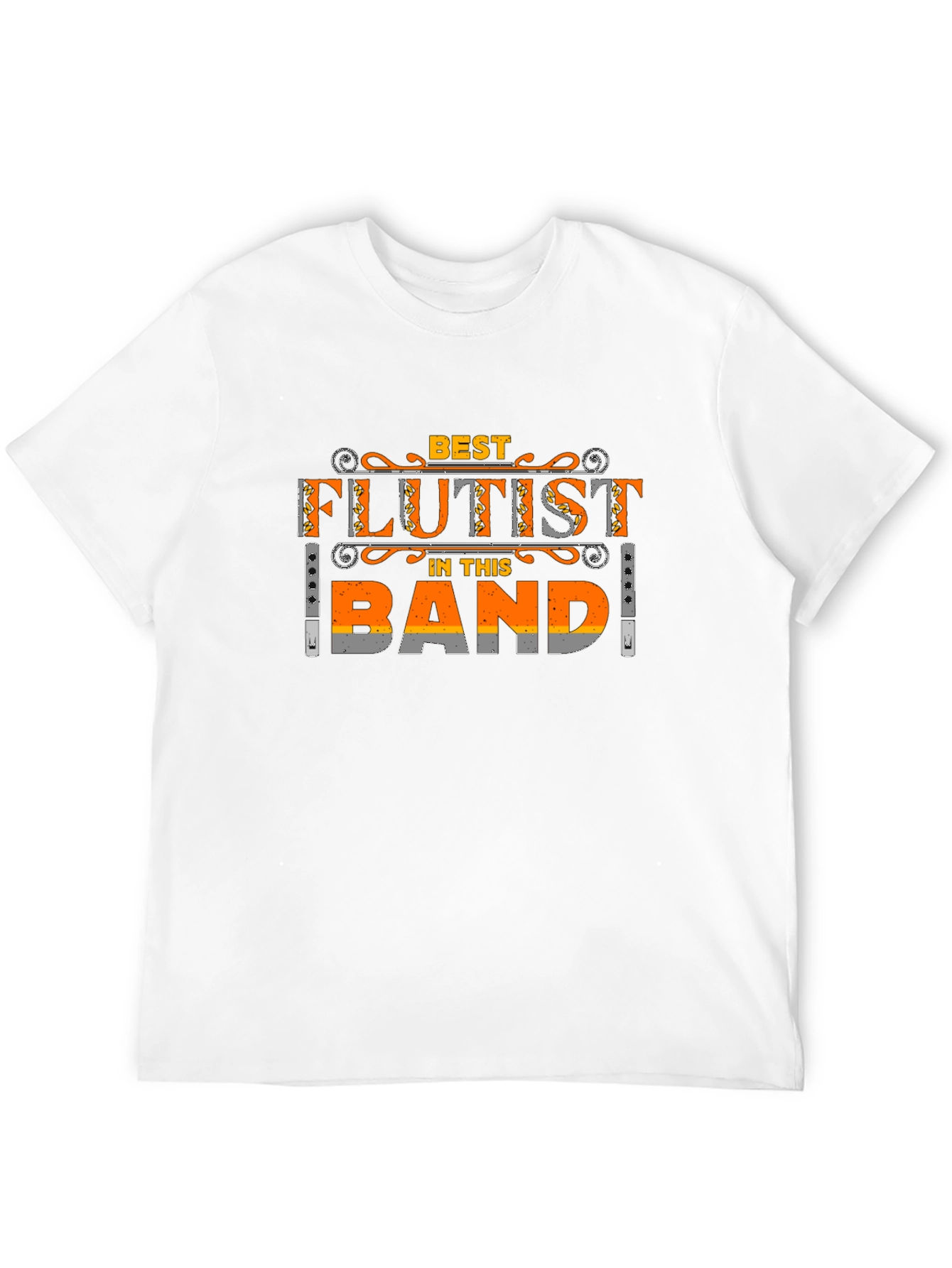 Best Flutist in the Band Black T-Shirt
