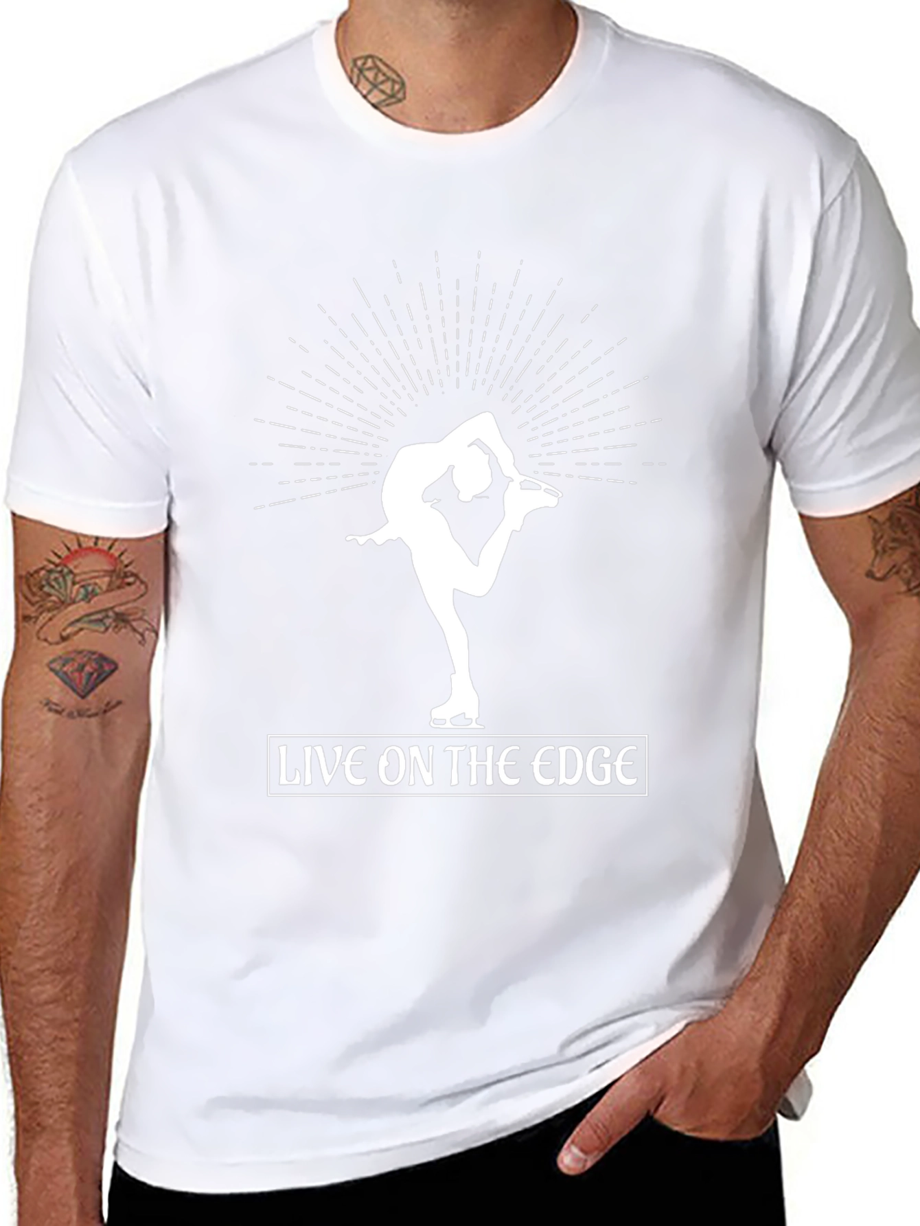 Live on the Edge Figure Skating T-Shirt