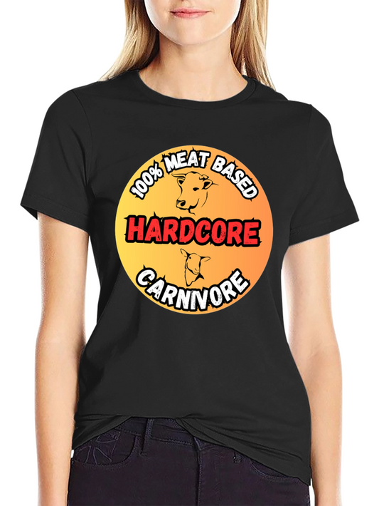 Hardcore Carnivore 100% Meat Based Black T-Shirt