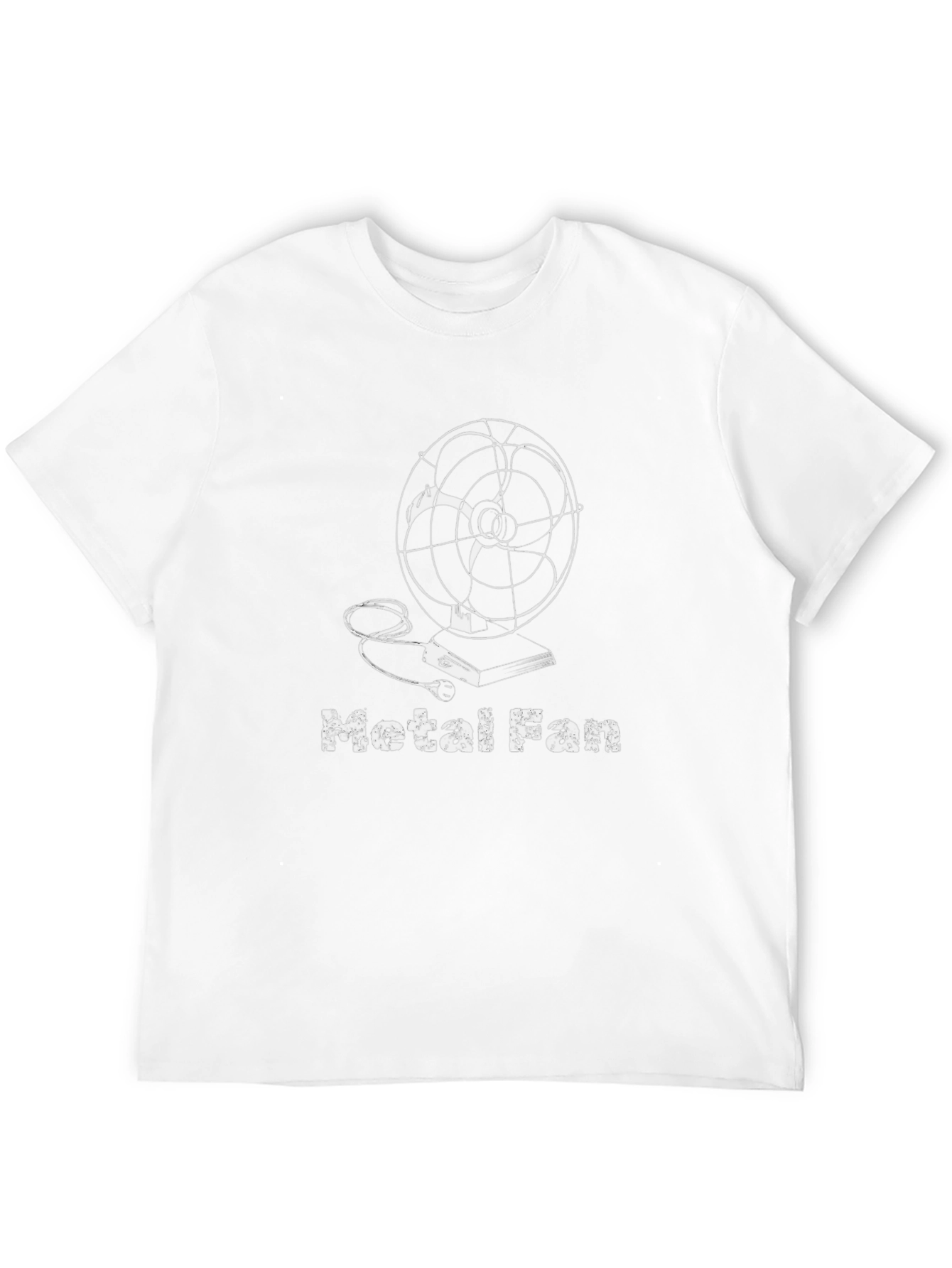 Metal Fan Graphic Tee - Black Cotton T-Shirt