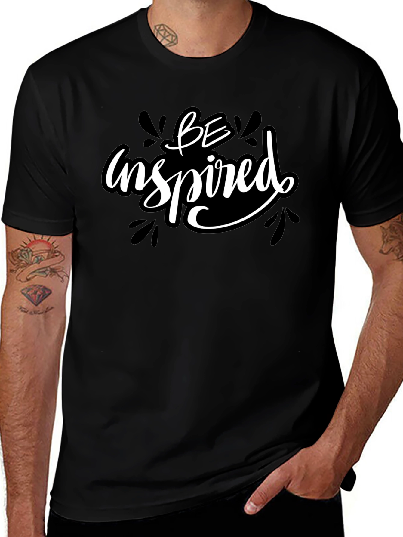 Be Inspired Black Graphic Tee