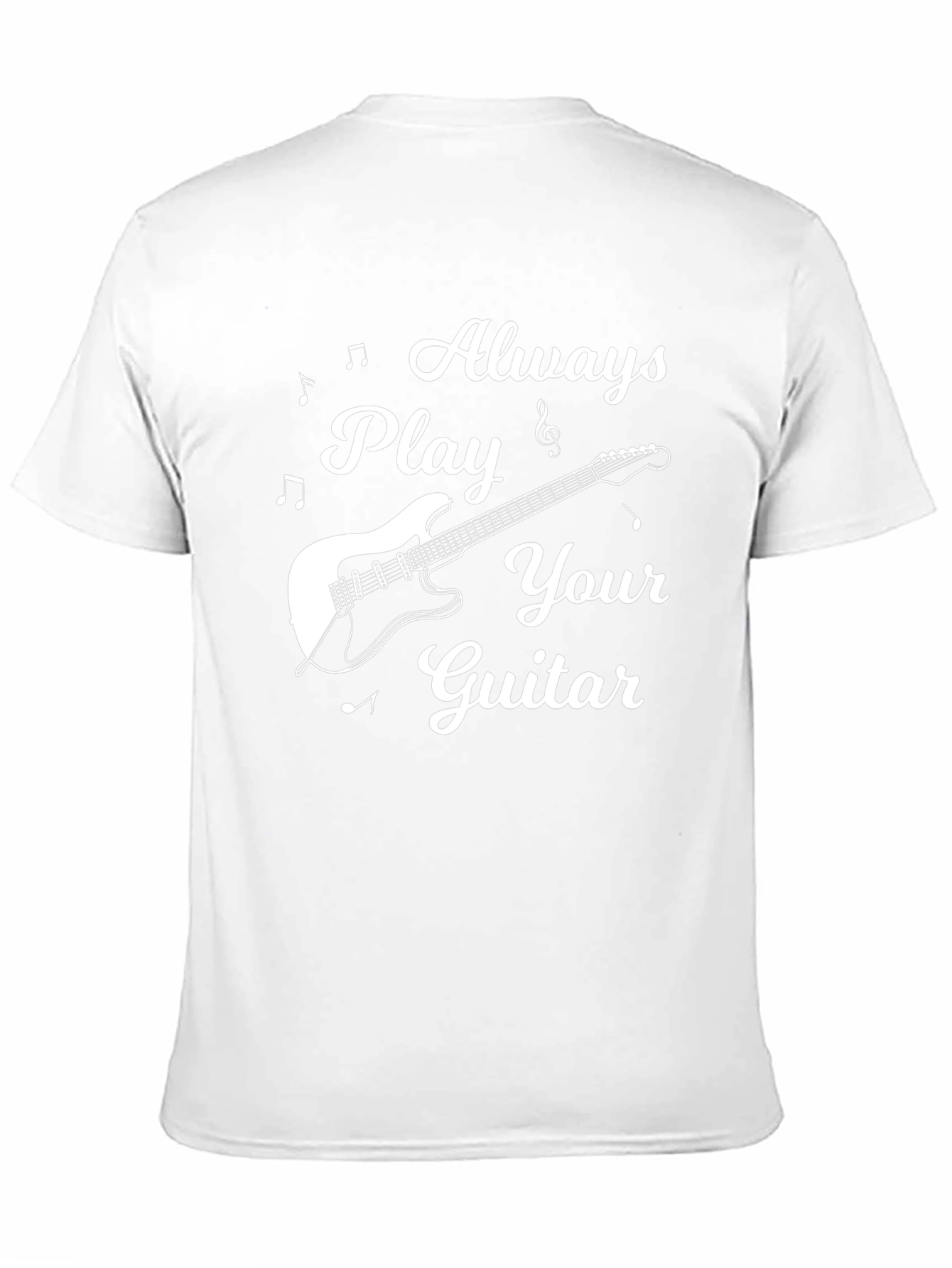 Always Play Your Guitar Black Graphic Tee