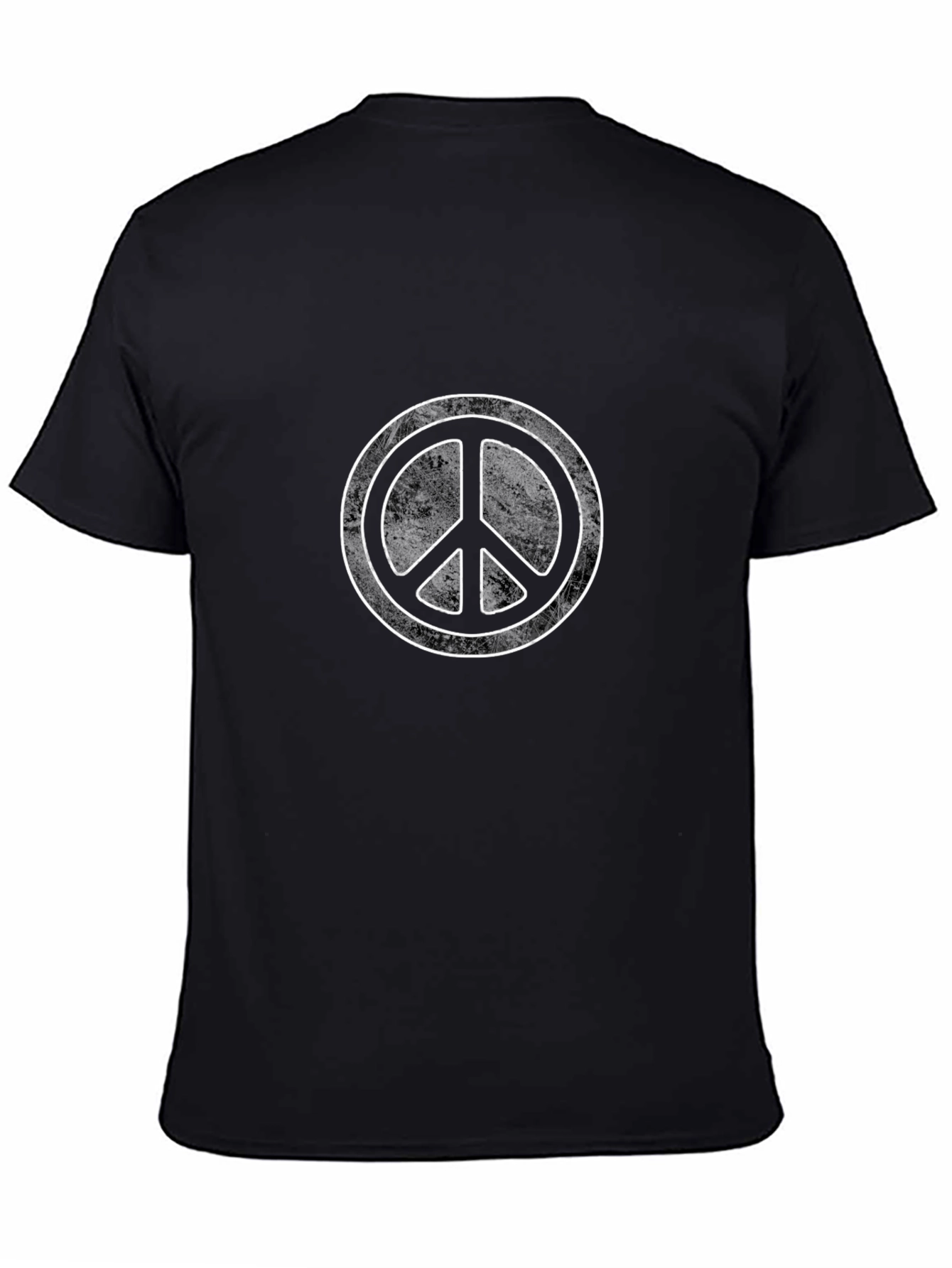 Retro Peace Sign Black T-Shirt