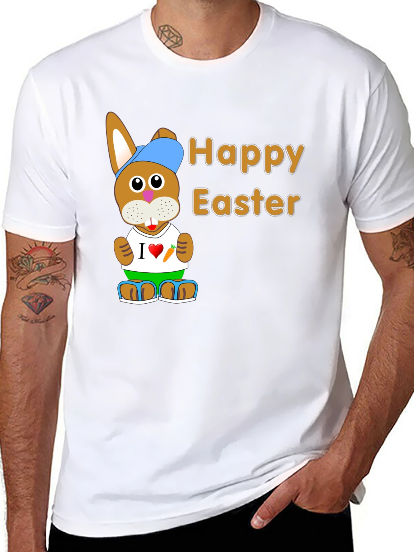 Happy Easter Bunny Graphic T-Shirt