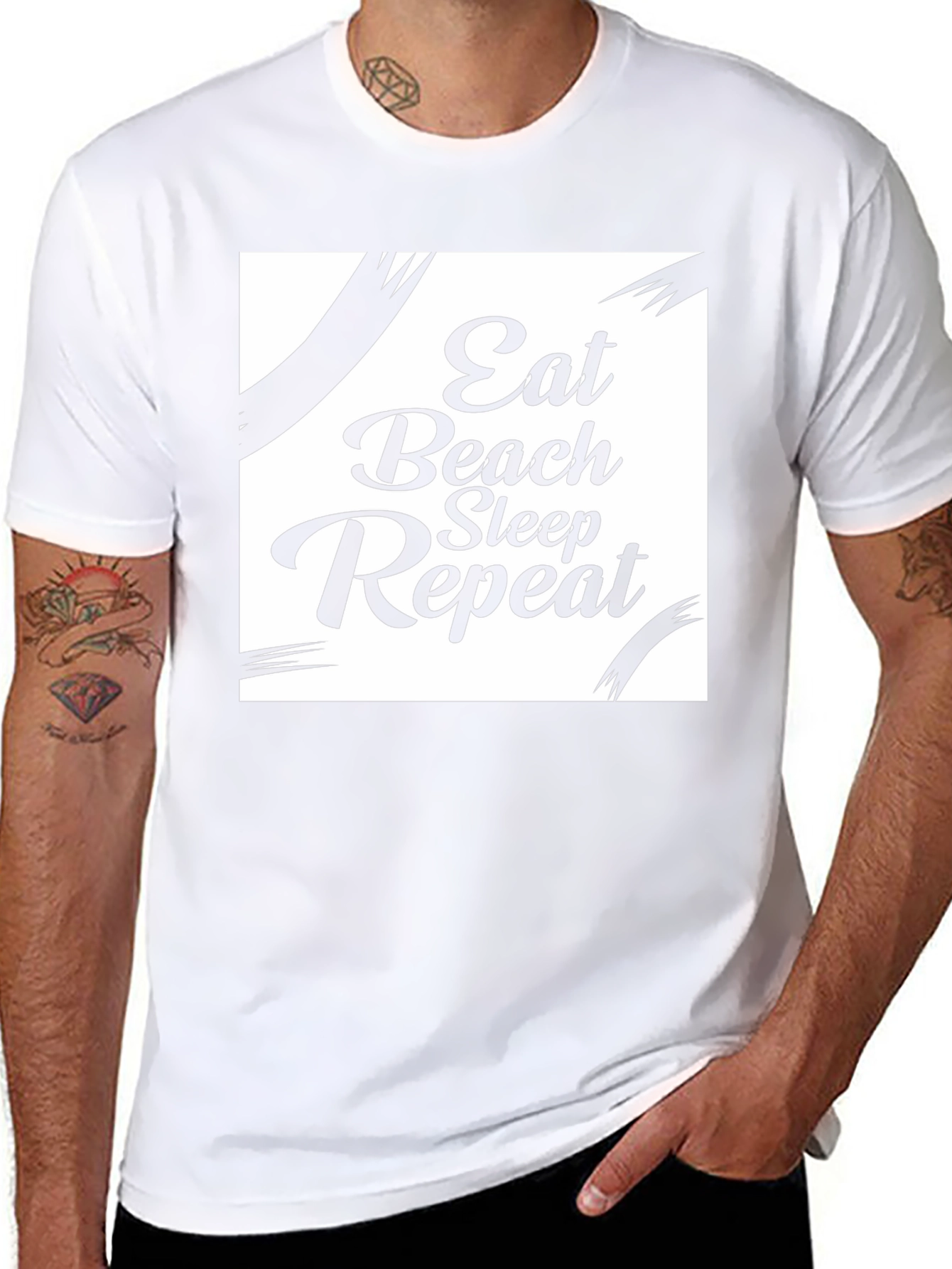 Eat Beach Sleep Repeat Graphic Tee