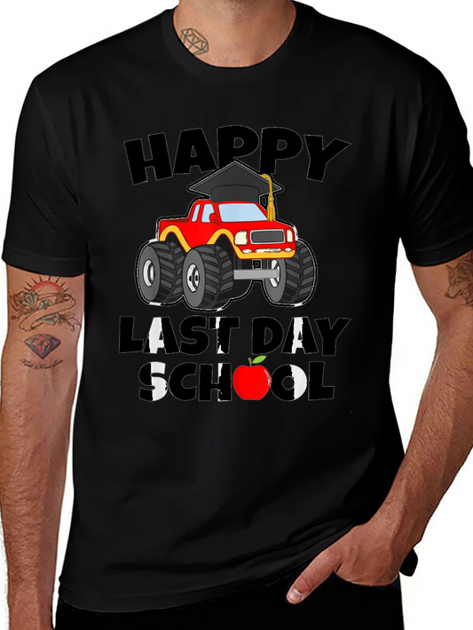 Happy Last Day of School Monster Truck T-Shirt