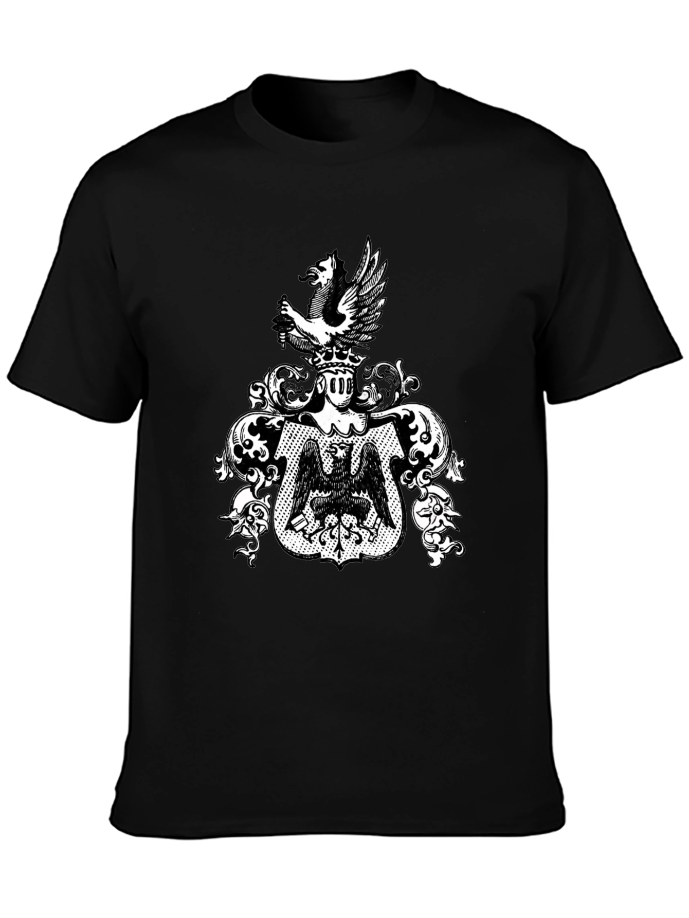 Heraldic Eagle Crest T-Shirt - Classic Graphic Tee
