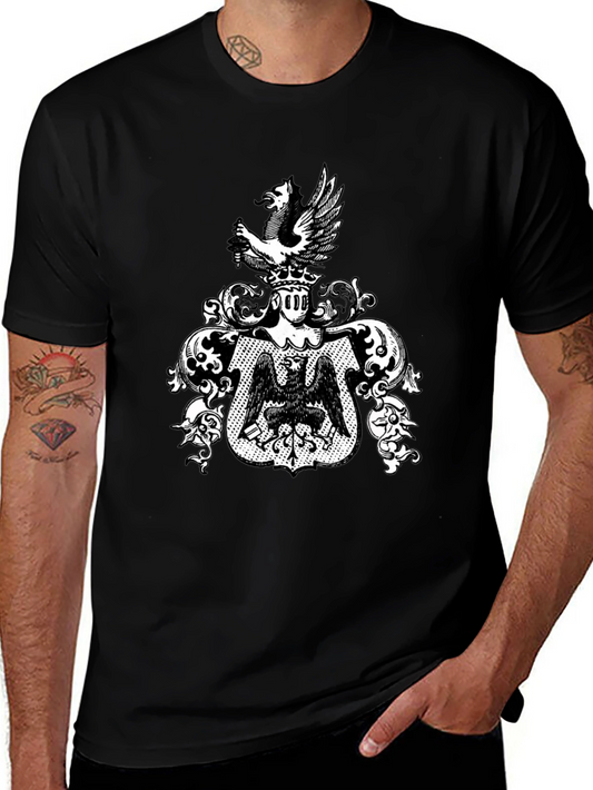 Heraldic Eagle Crest T-Shirt - Classic Graphic Tee