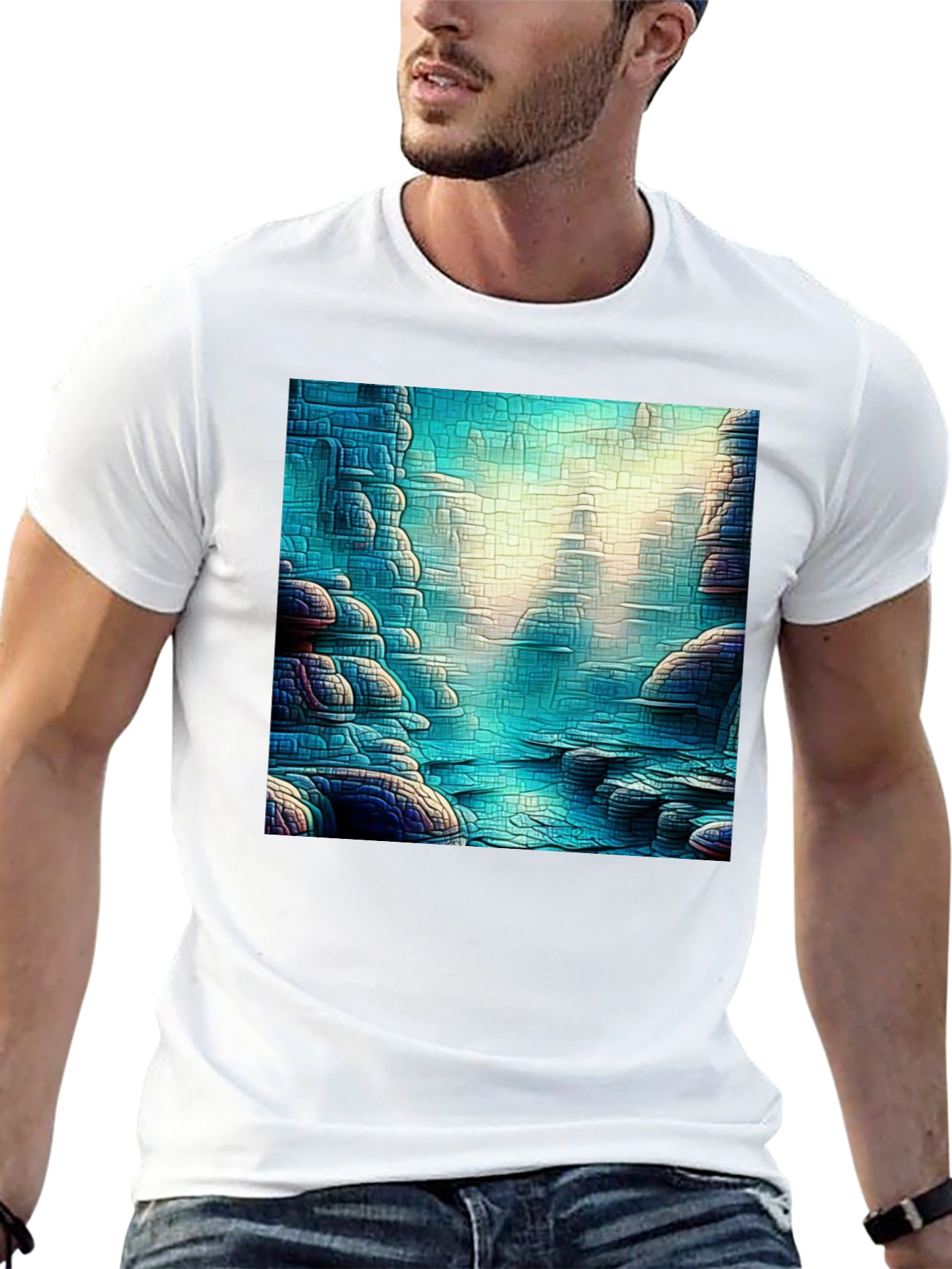 Abstract Landscape Graphic Tee