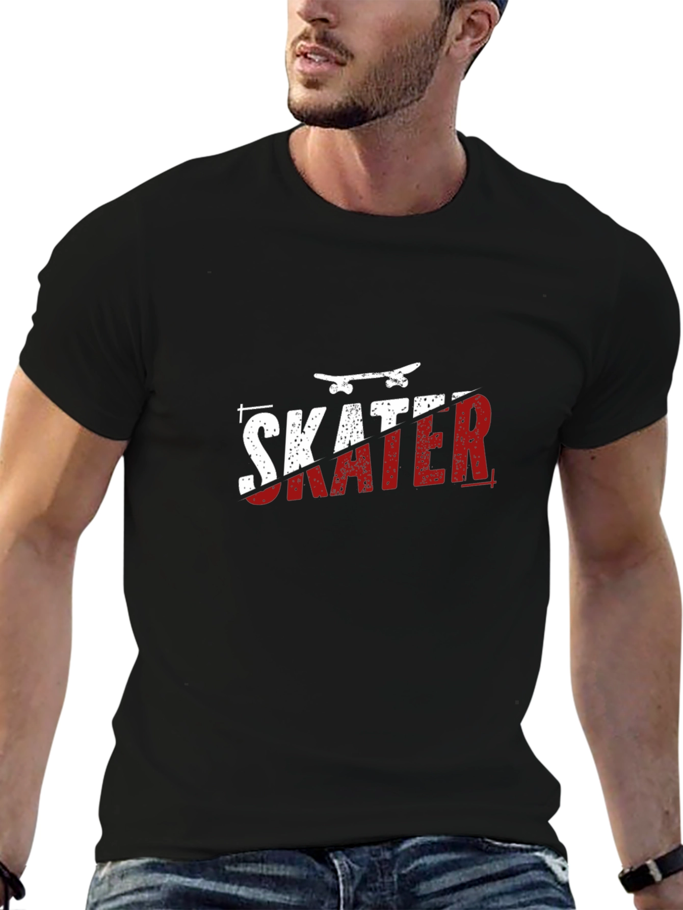 Skater Graphic Tee - Black T-Shirt