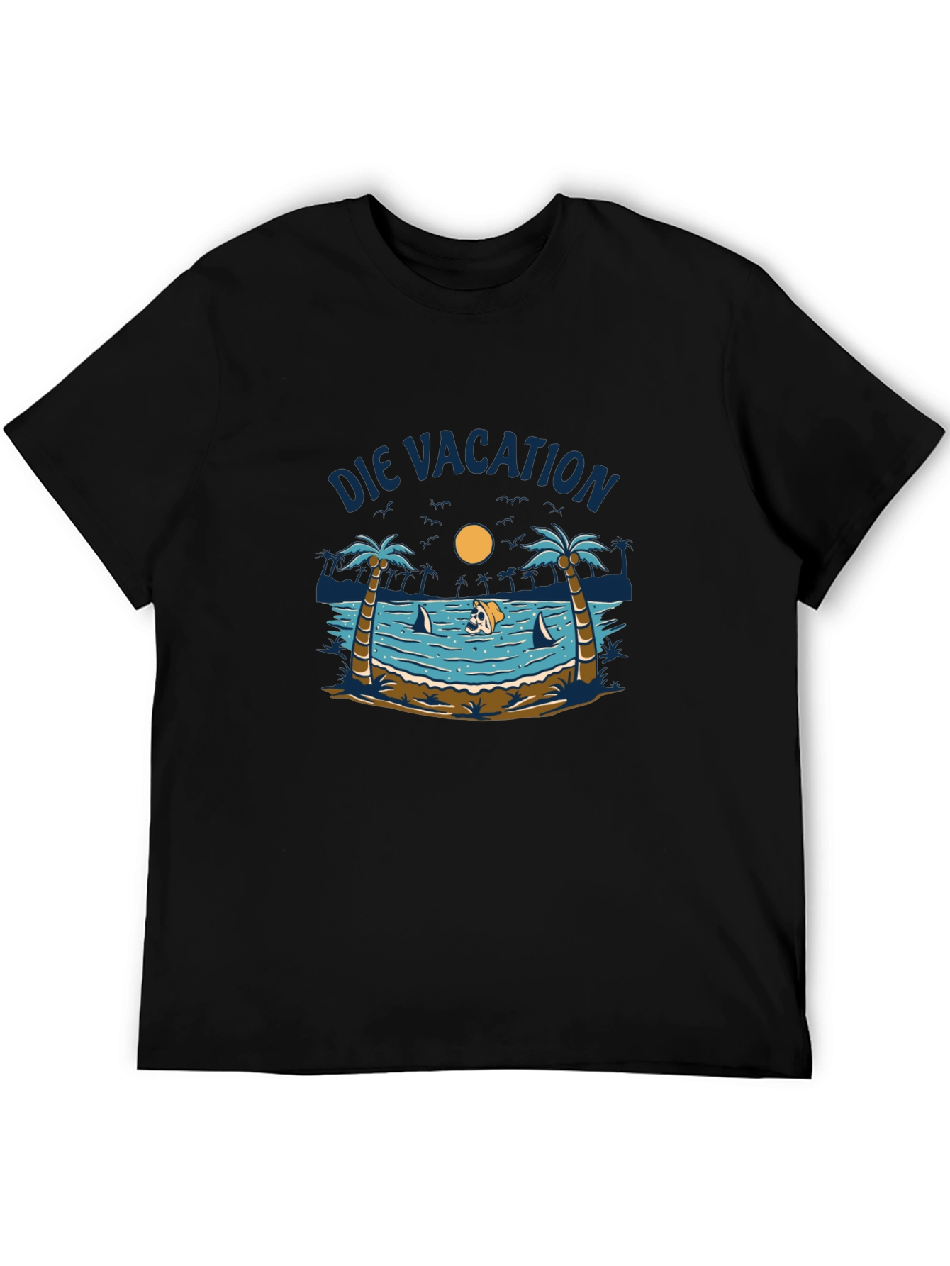 Die Vacation Beach T-Shirt - Unique Graphic Tee