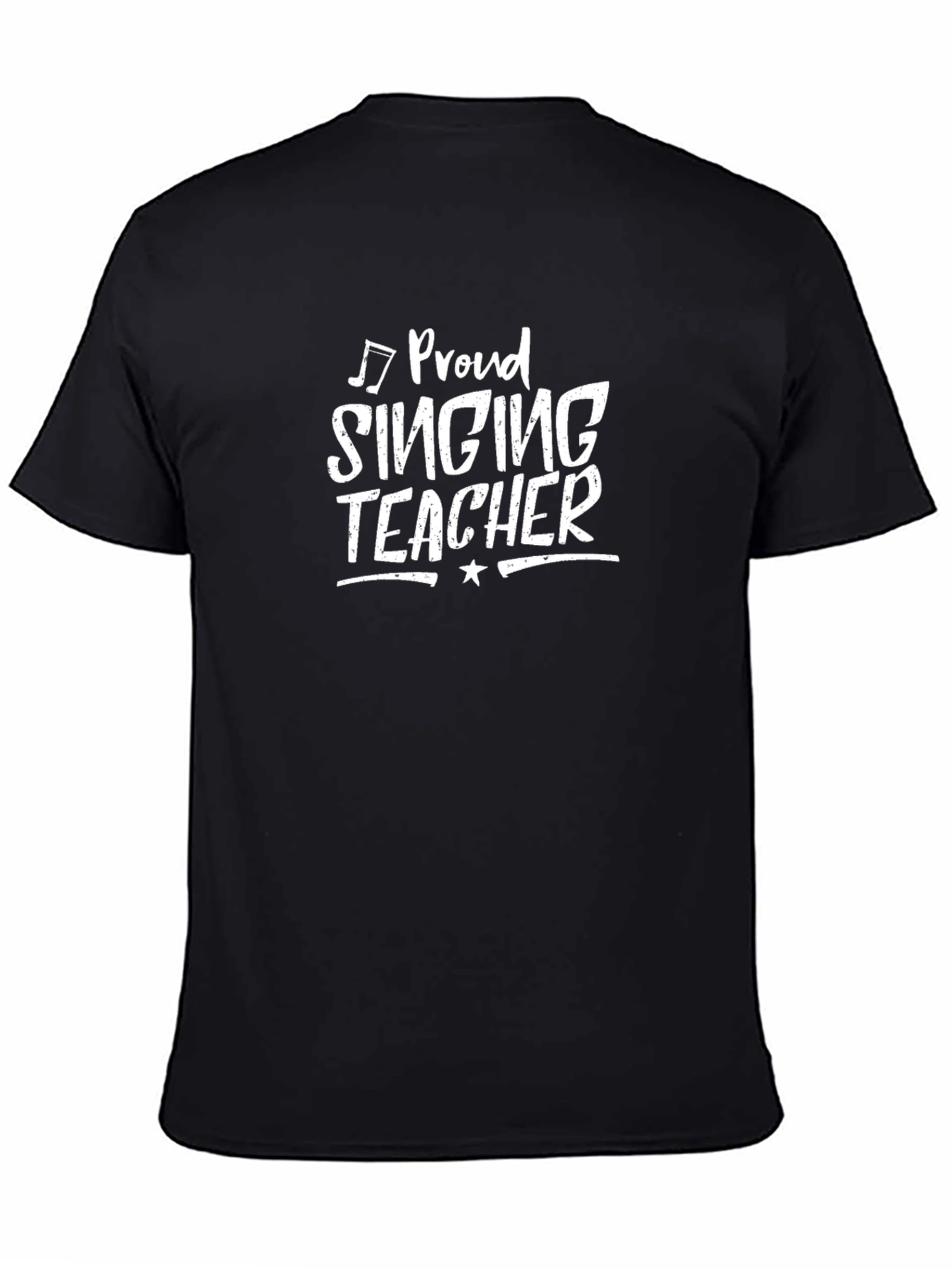 Proud Singing Teacher Black T-Shirt
