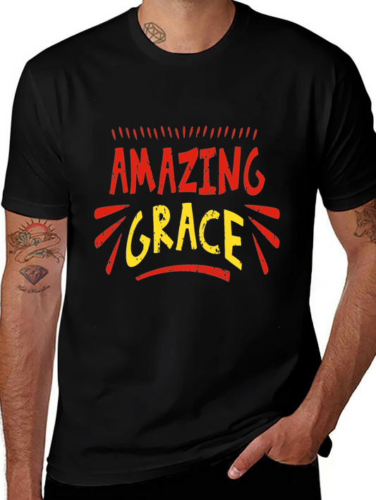 Amazing Grace Graphic Print Tee - Stylish & Comfortable