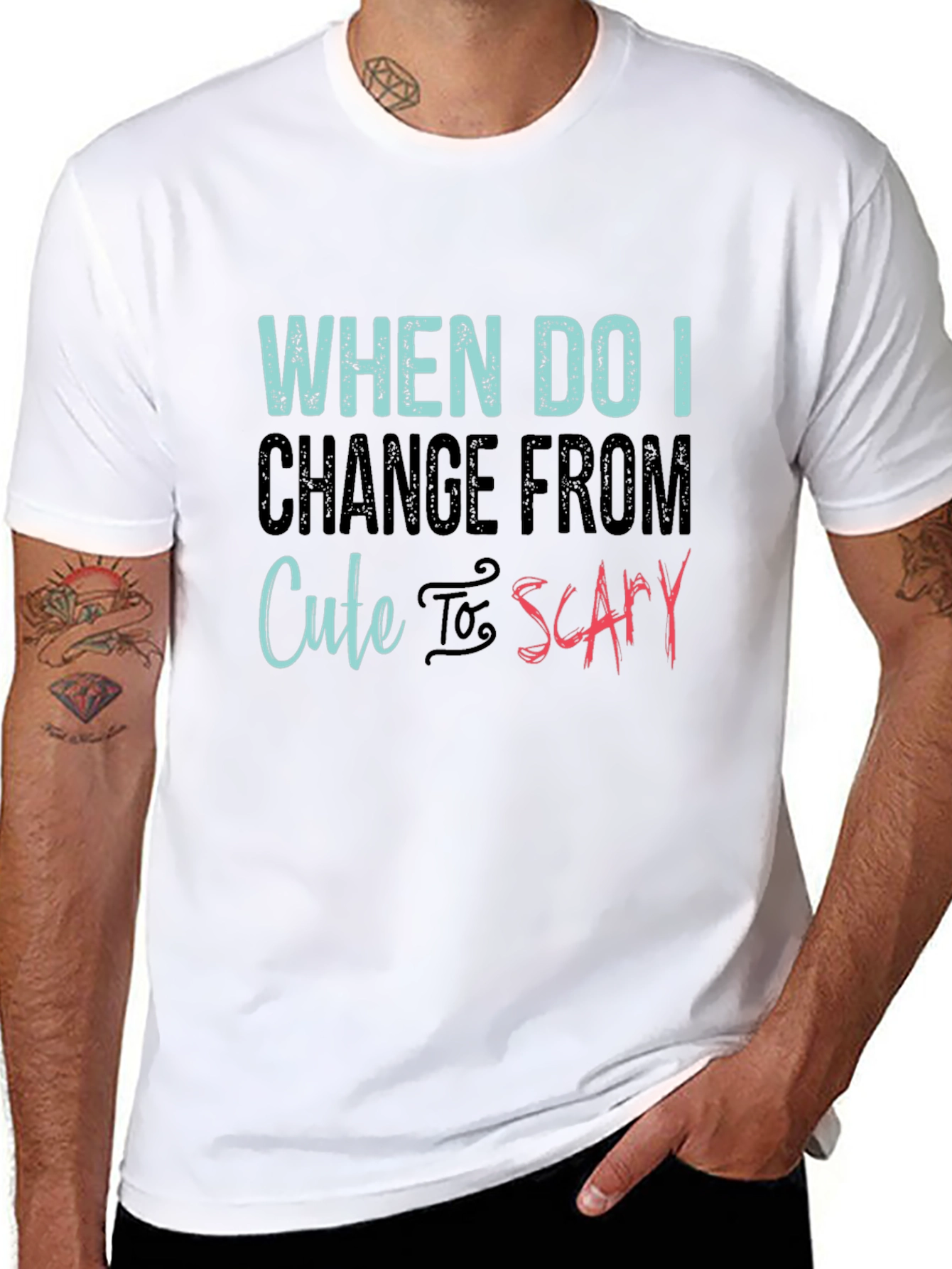 Cute to Scary T-Shirt - Funny Humor Tee