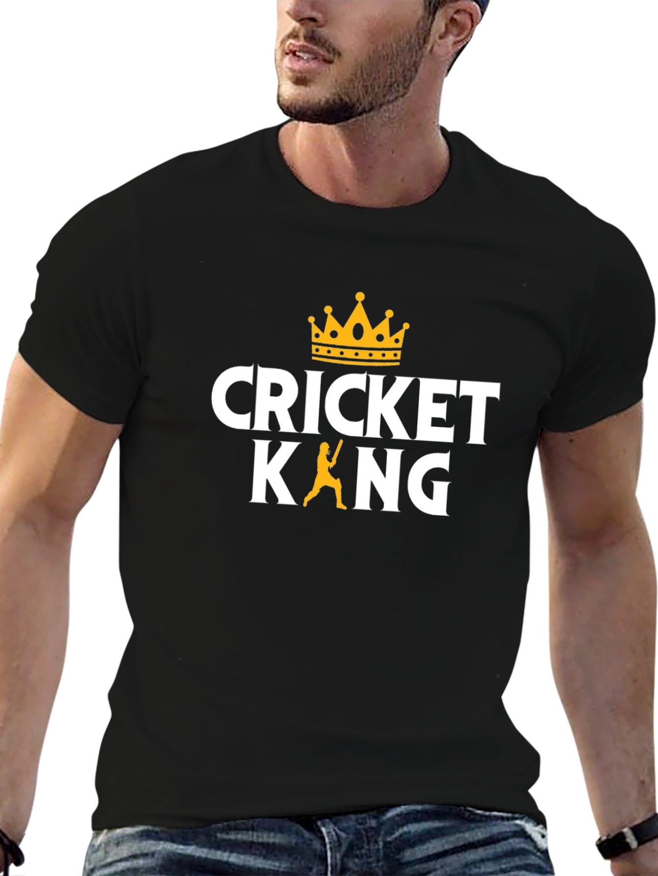 Cricket King T-Shirt - Premium Cotton Tee
