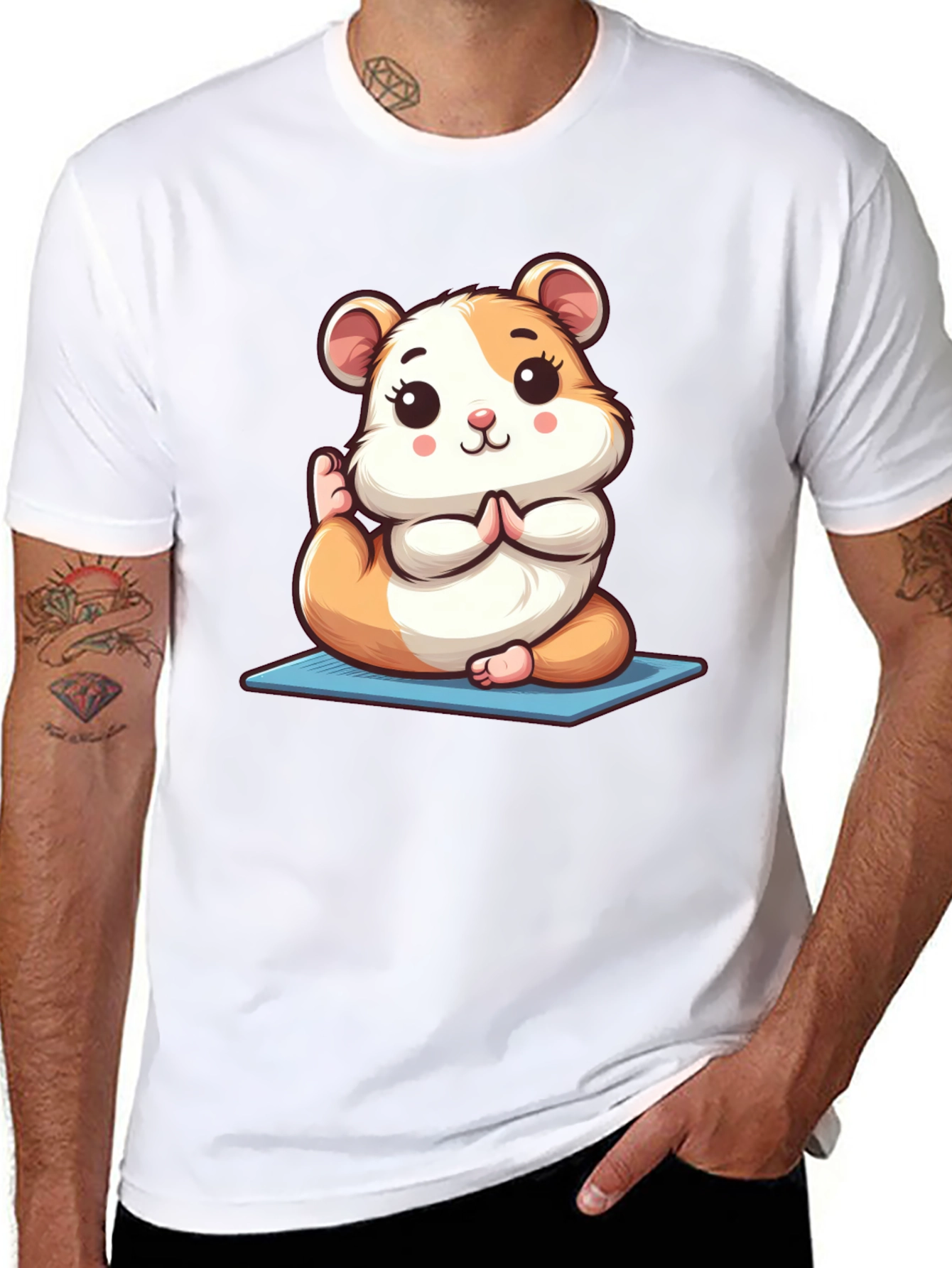 Yoga Hamster Tee - Meditating Rodent T-Shirt