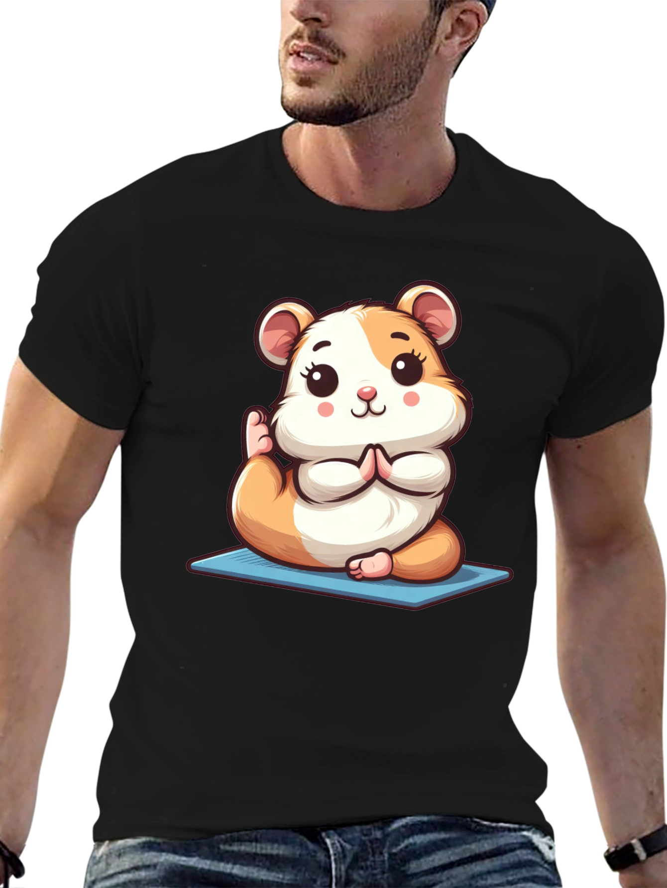 Yoga Hamster Tee - Meditating Rodent T-Shirt