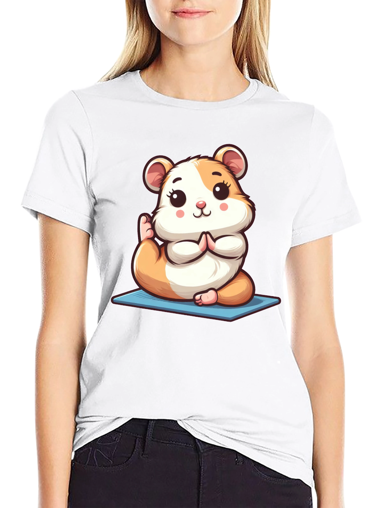Yoga Hamster Tee - Meditating Rodent T-Shirt