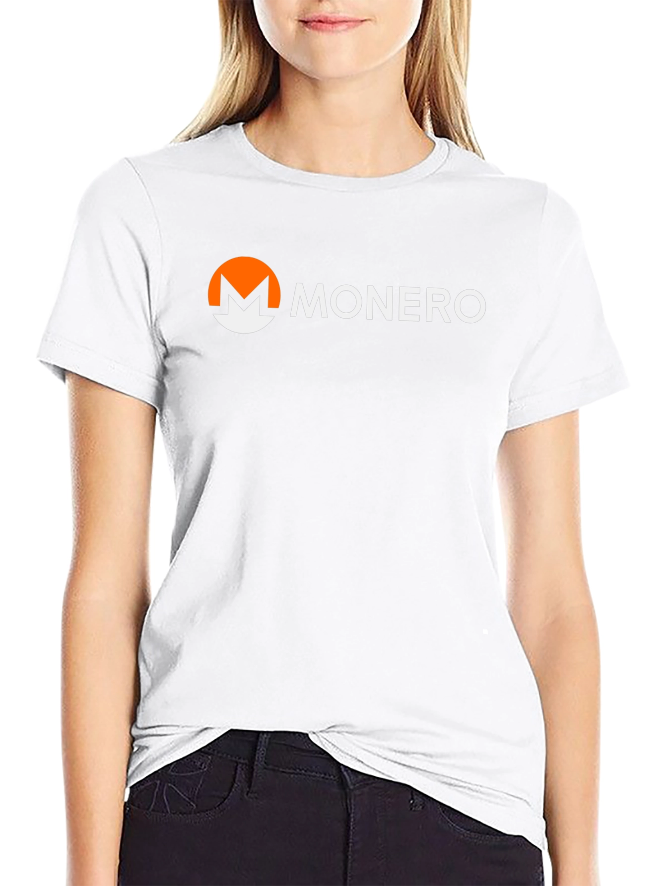 Monero Crypto T-Shirt - Black Short Sleeve Casual