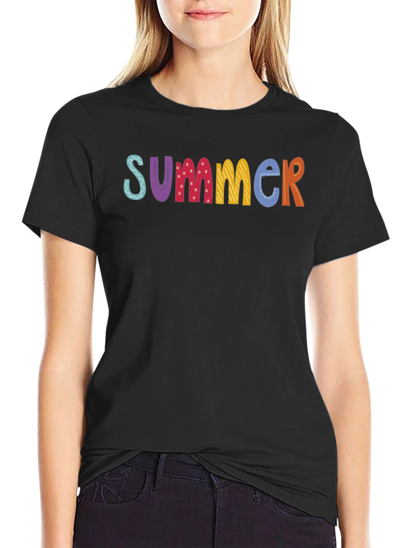 Summer Graphic T-Shirt - Fun Colorful Design