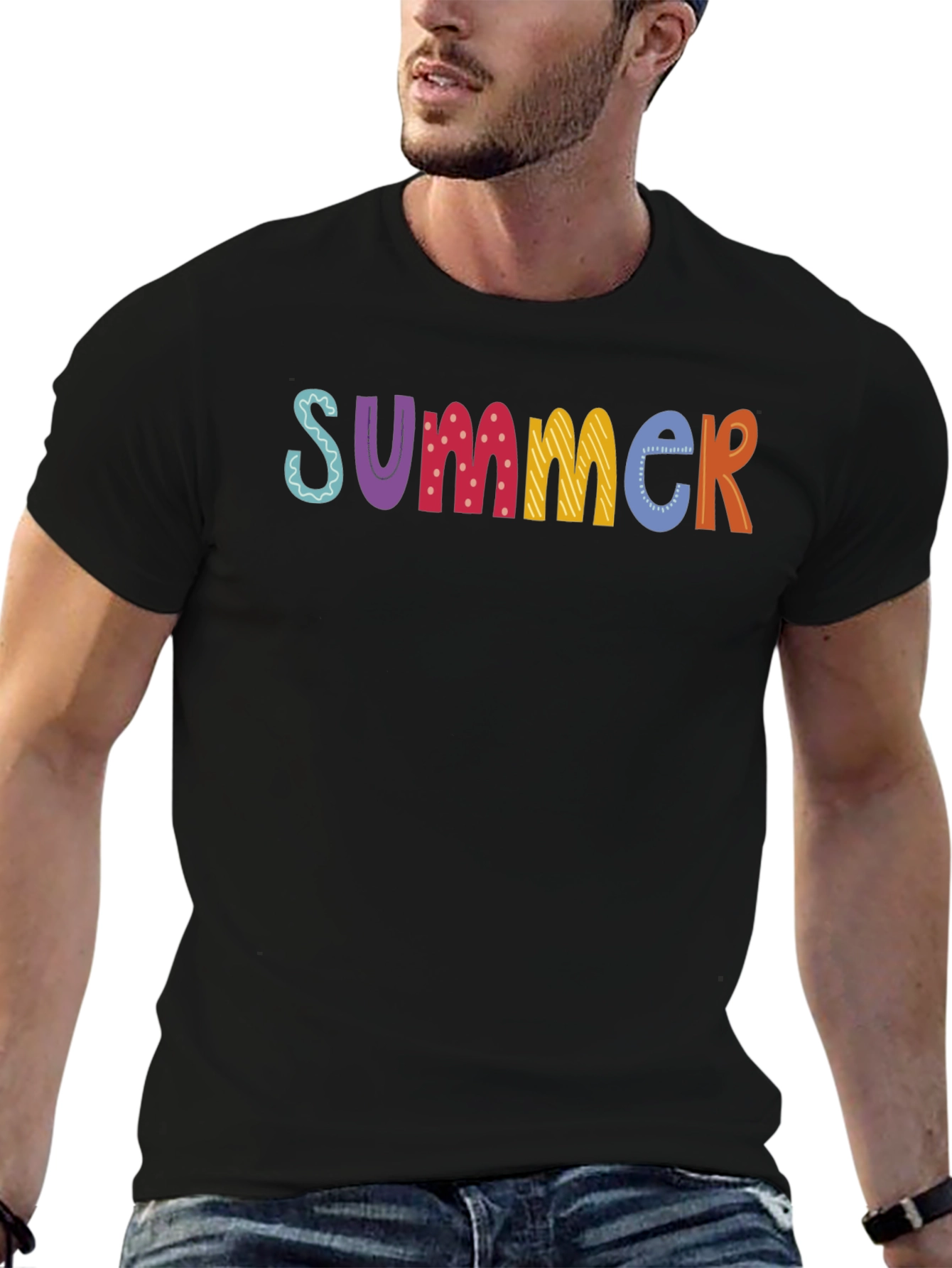 Summer Graphic T-Shirt - Fun Colorful Design