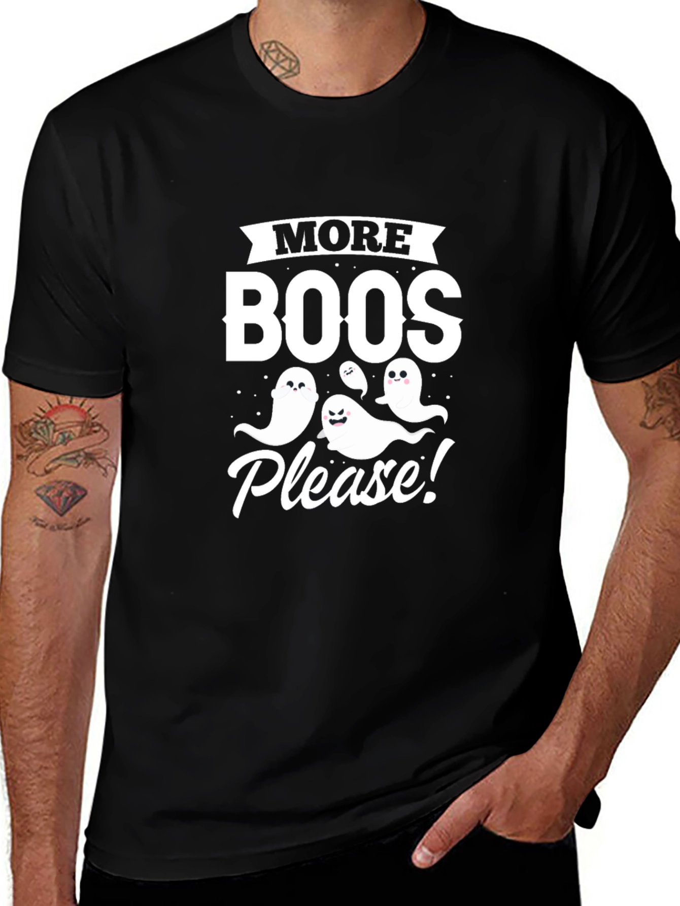 More Boos Please! Halloween Graphic T-Shirt