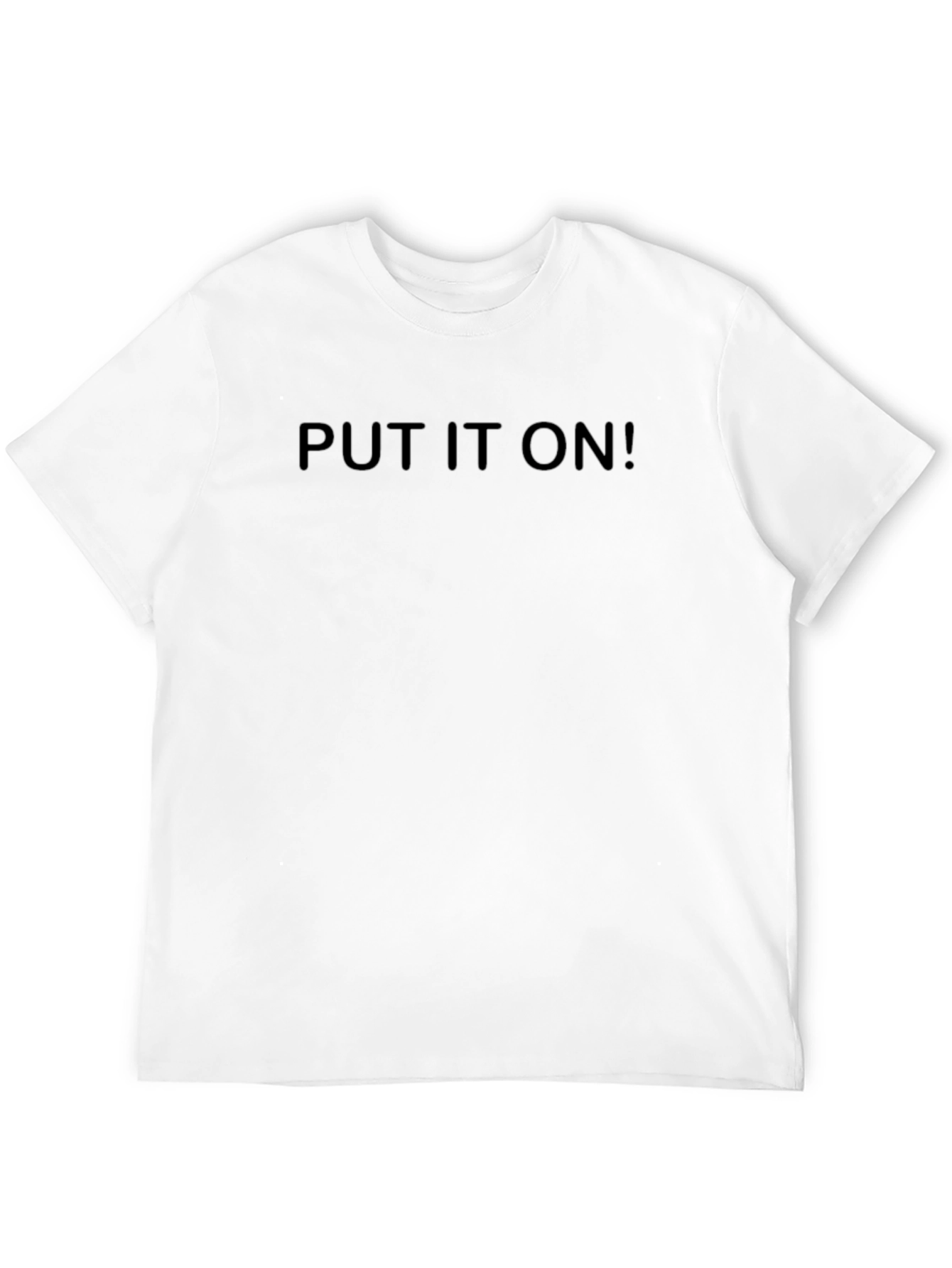 Put It On! Mens Graphic T-Shirt - Black