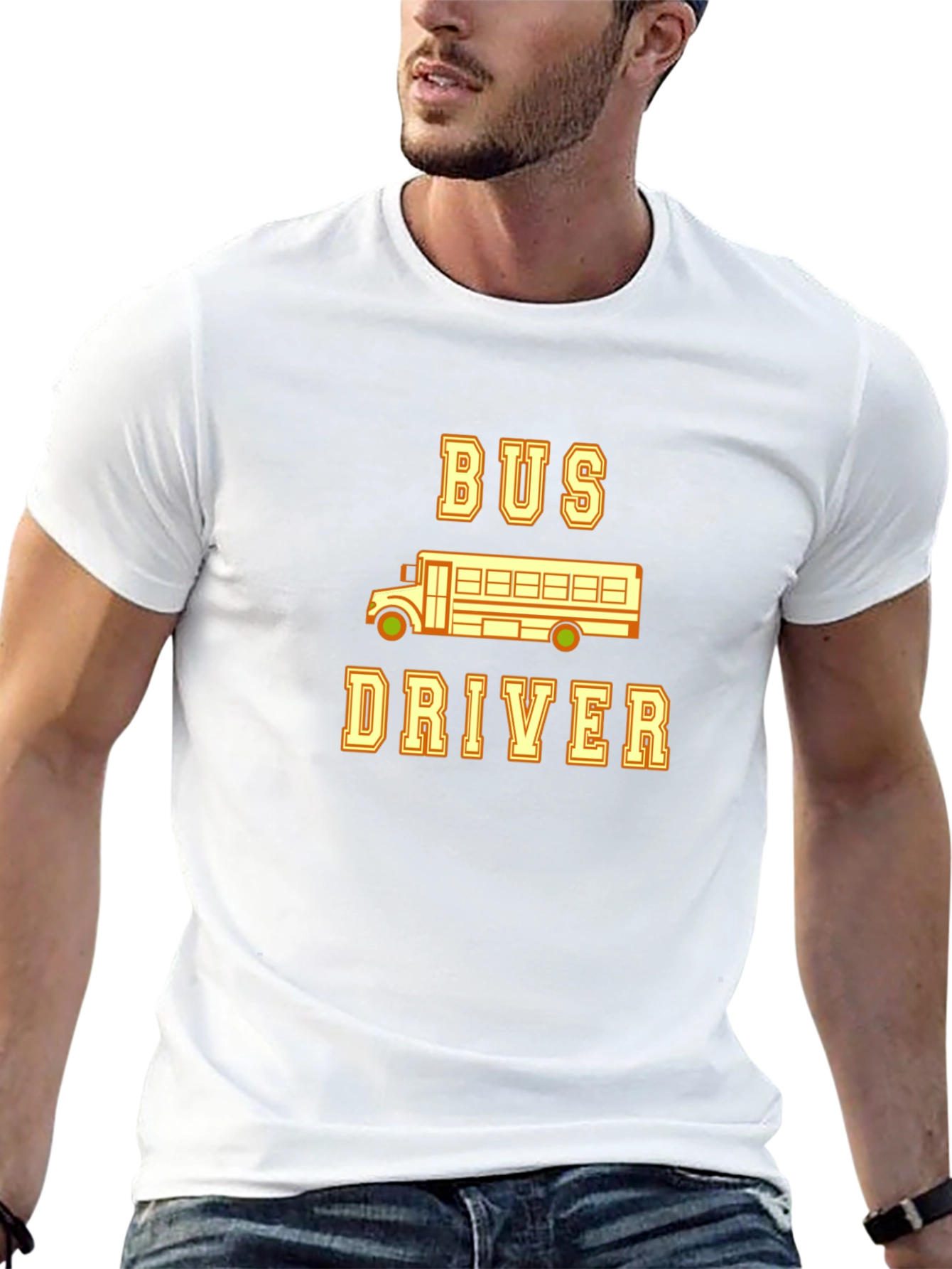 Bus Driver Graphic T-Shirt - School Bus Tee